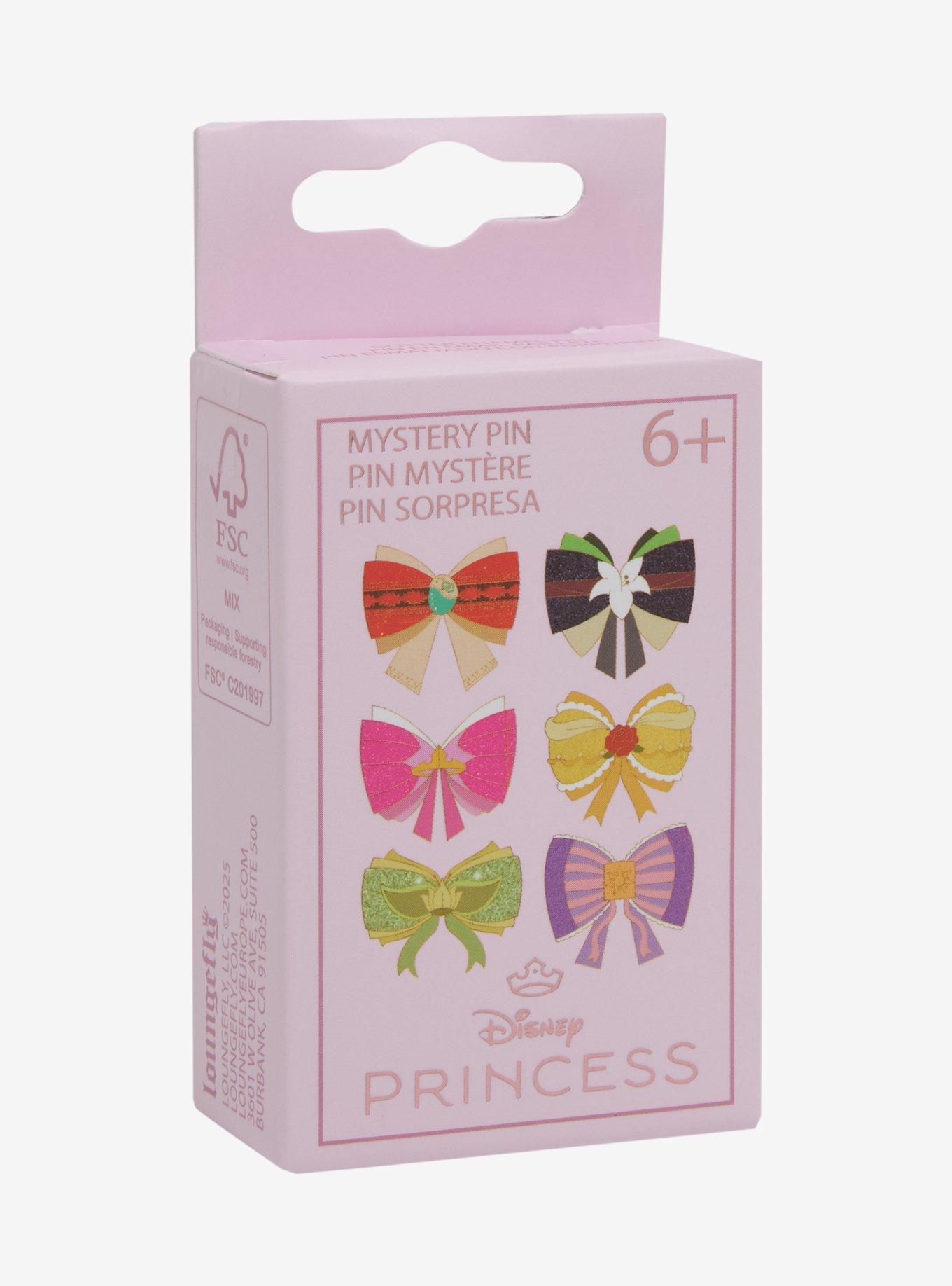 Loungefly Disney Princess Glitter Bow Blind Box Enamel Pin, , hi-res