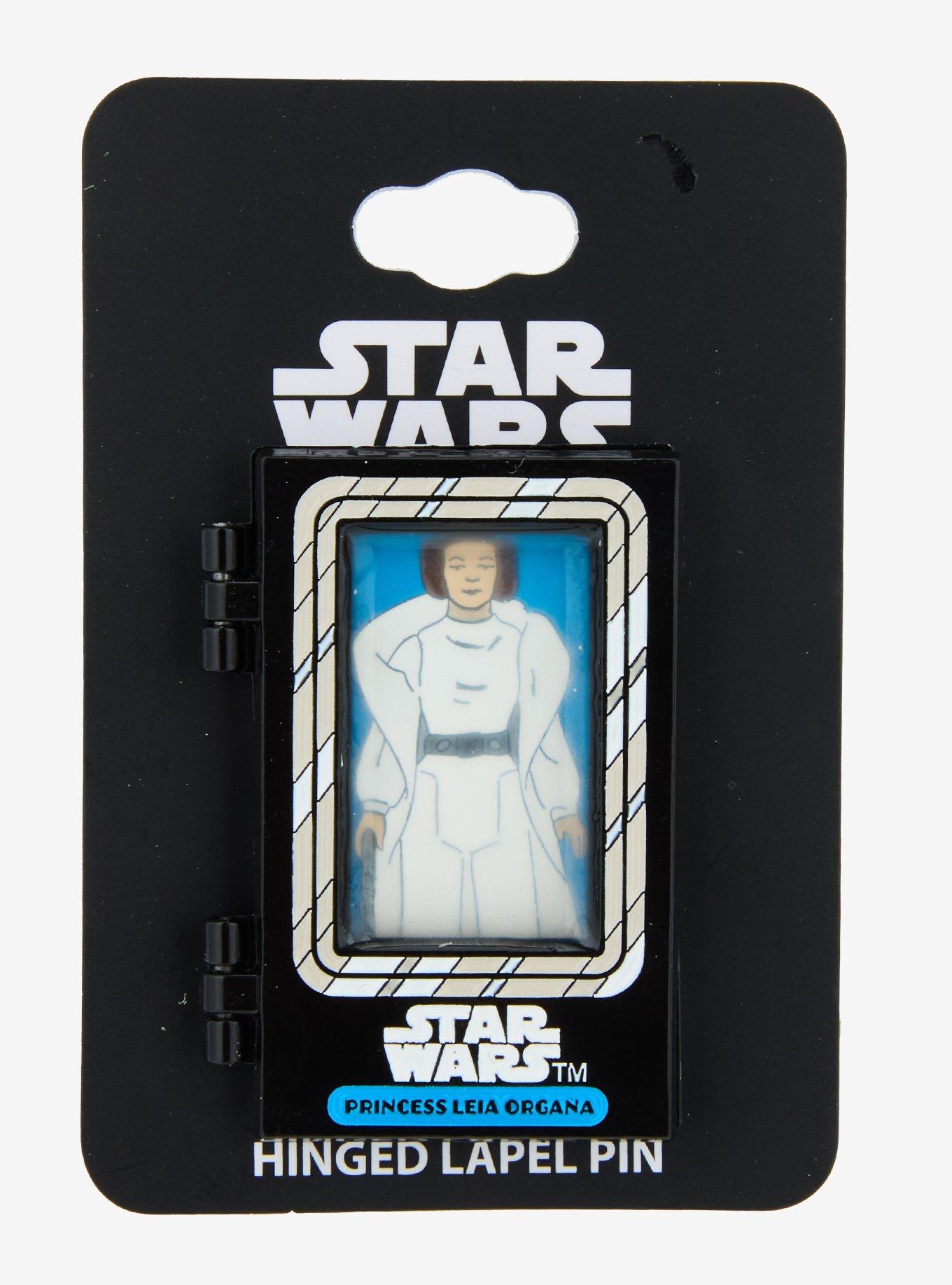 Star Wars Princess Leia Action Figure Hinged Enamel Pin - BoxLunch Exclusive, , alternate