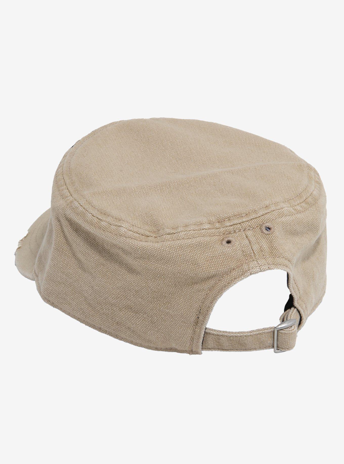 One Piece Jolly Roger Distressed Cadet Hat, , hi-res
