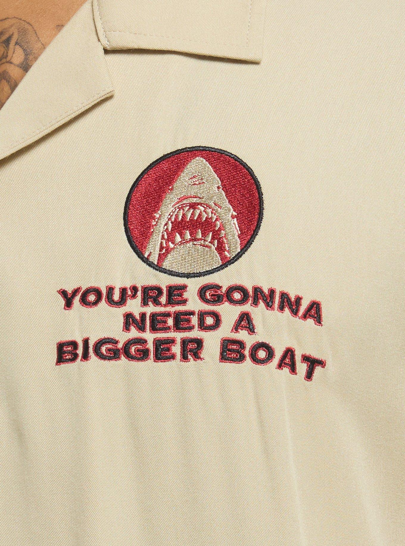 Our Universe Jaws Amity Island Woven Button-Up, MULTI, alternate