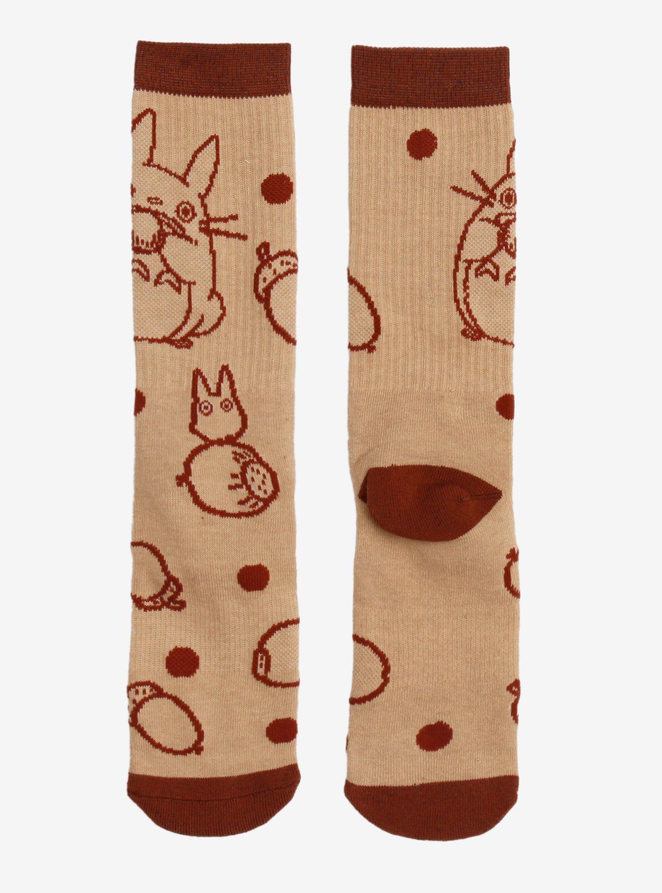 Studio Ghibli® My Neighbor Totoro Acorns Allover Print Crew Socks - BoxLunch Exclusive, , hi-res