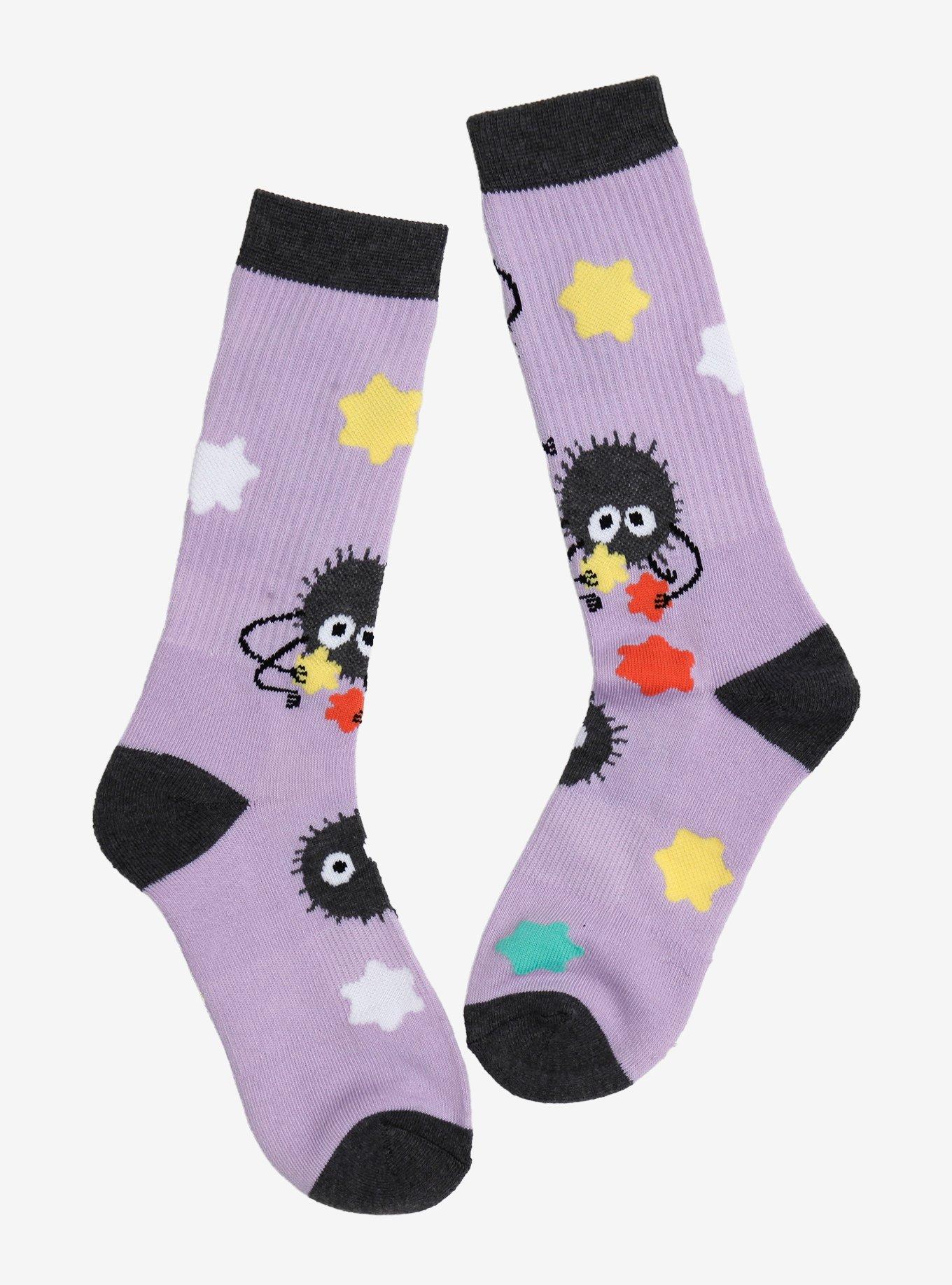 Studio Ghibli&reg; Spirited Away Soot Sprites Allover Print Crew Socks &mdash; BoxLunch Exclusive, , hi-res