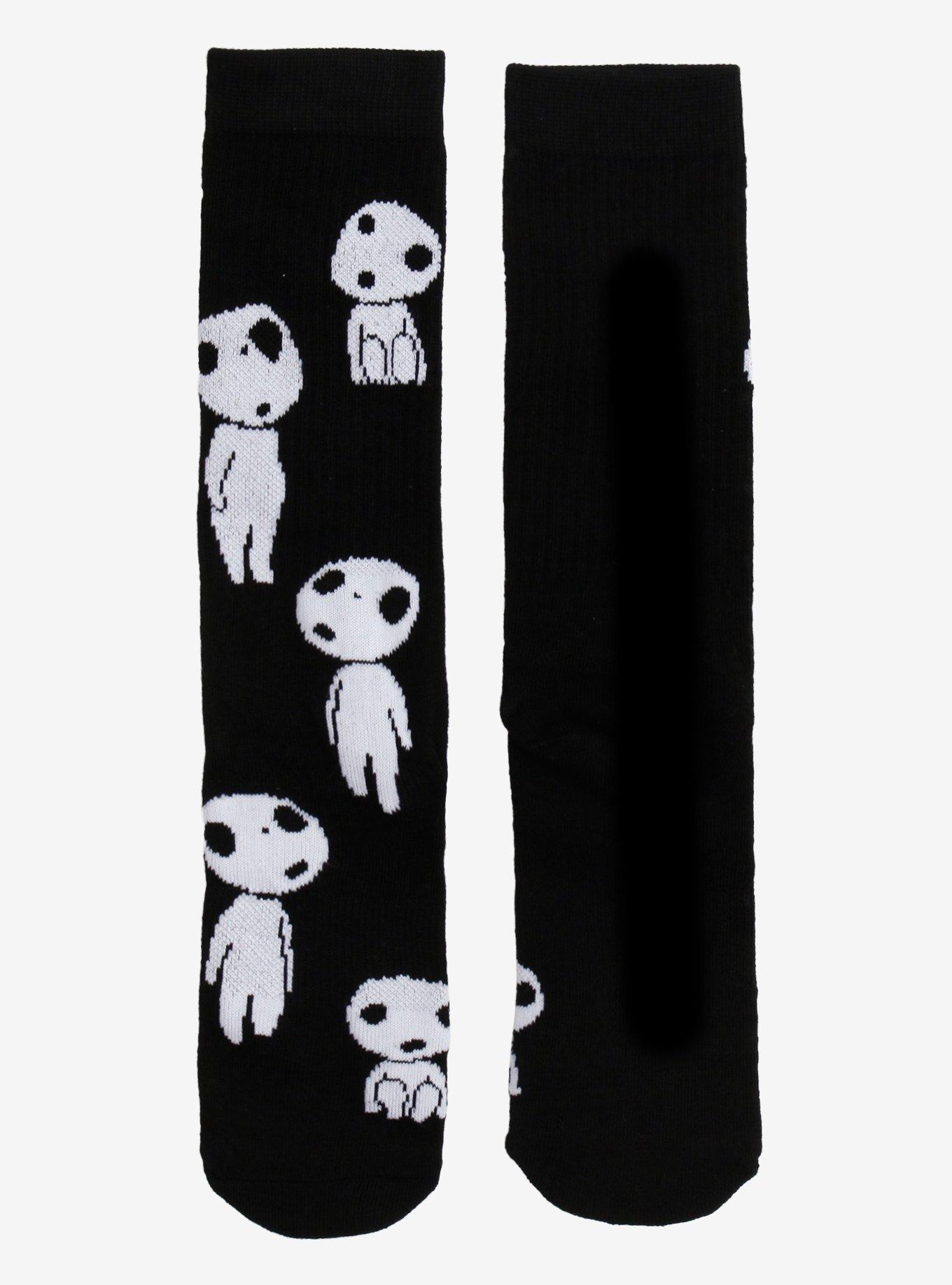 Studio Ghibli® Princess Mononoke Kodama Allover Print Crew Socks - BoxLunch Exclusive, , hi-res