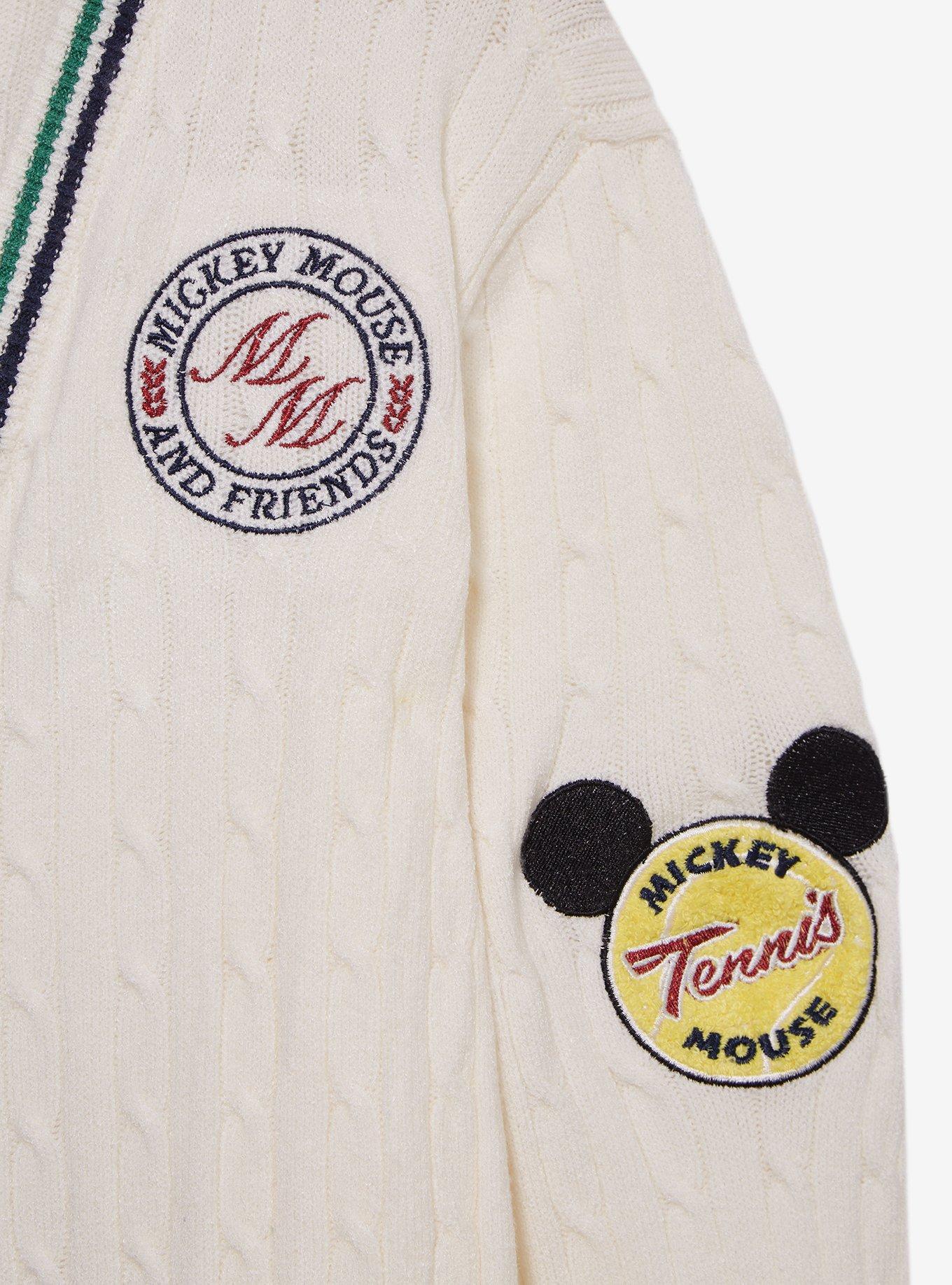 Disney Mickey Mouse and Friends Country Club Tennis Icons Cardigan - BoxLunch Exclusive, OFF WHITE, alternate