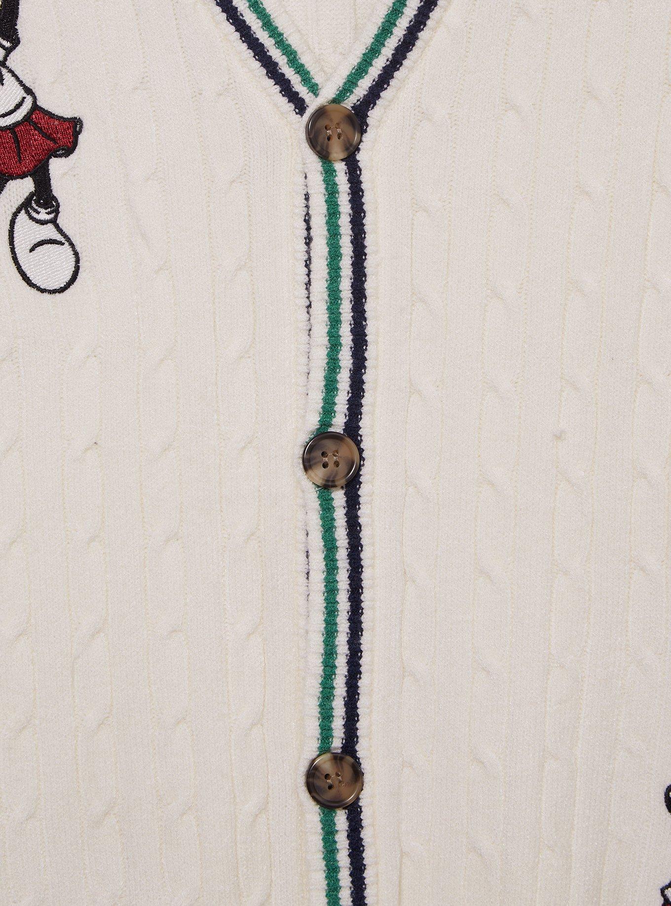 Disney Mickey Mouse and Friends Country Club Tennis Icons Cardigan - BoxLunch Exclusive