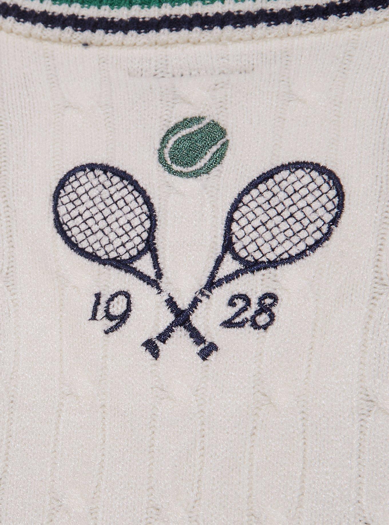 Disney Mickey Mouse and Friends Country Club Tennis Icons Cardigan - BoxLunch Exclusive, OFF WHITE, alternate