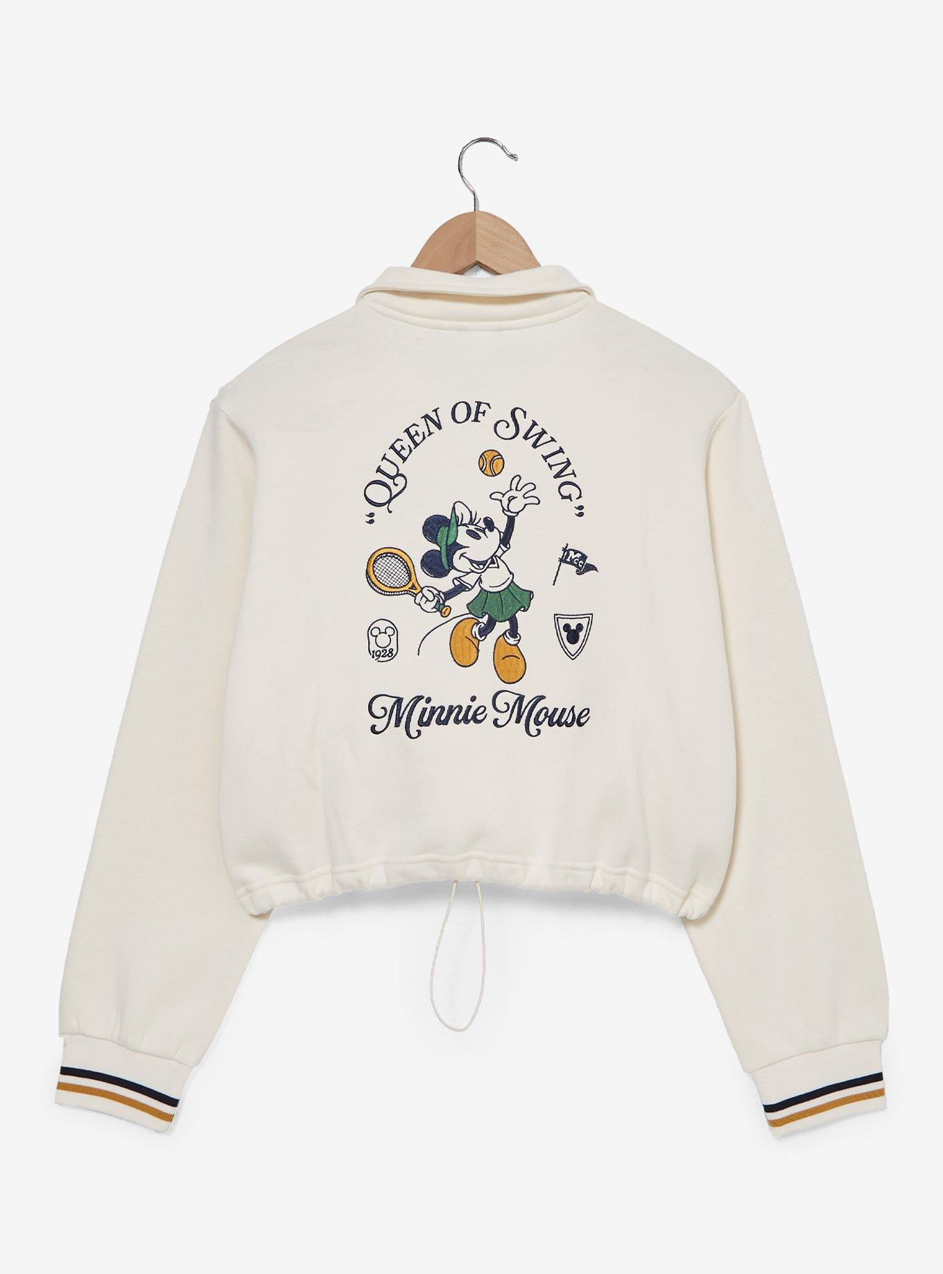 Disney Minnie Mouse Tennis Quarter Zip Women's Crewneck