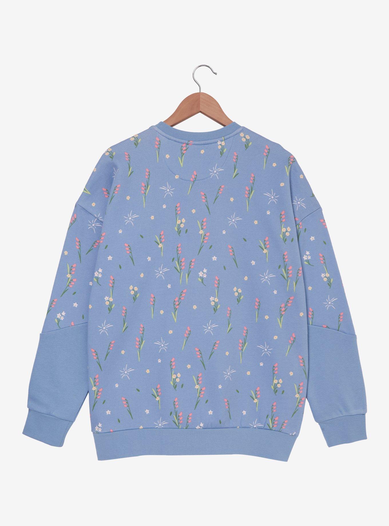 Our Universe Studio Ghibli&reg; Howl's Moving Castle Sophie & Howl Portrait Crewneck &mdash; BoxLunch Exclusive, LIGHT BLUE, alternate