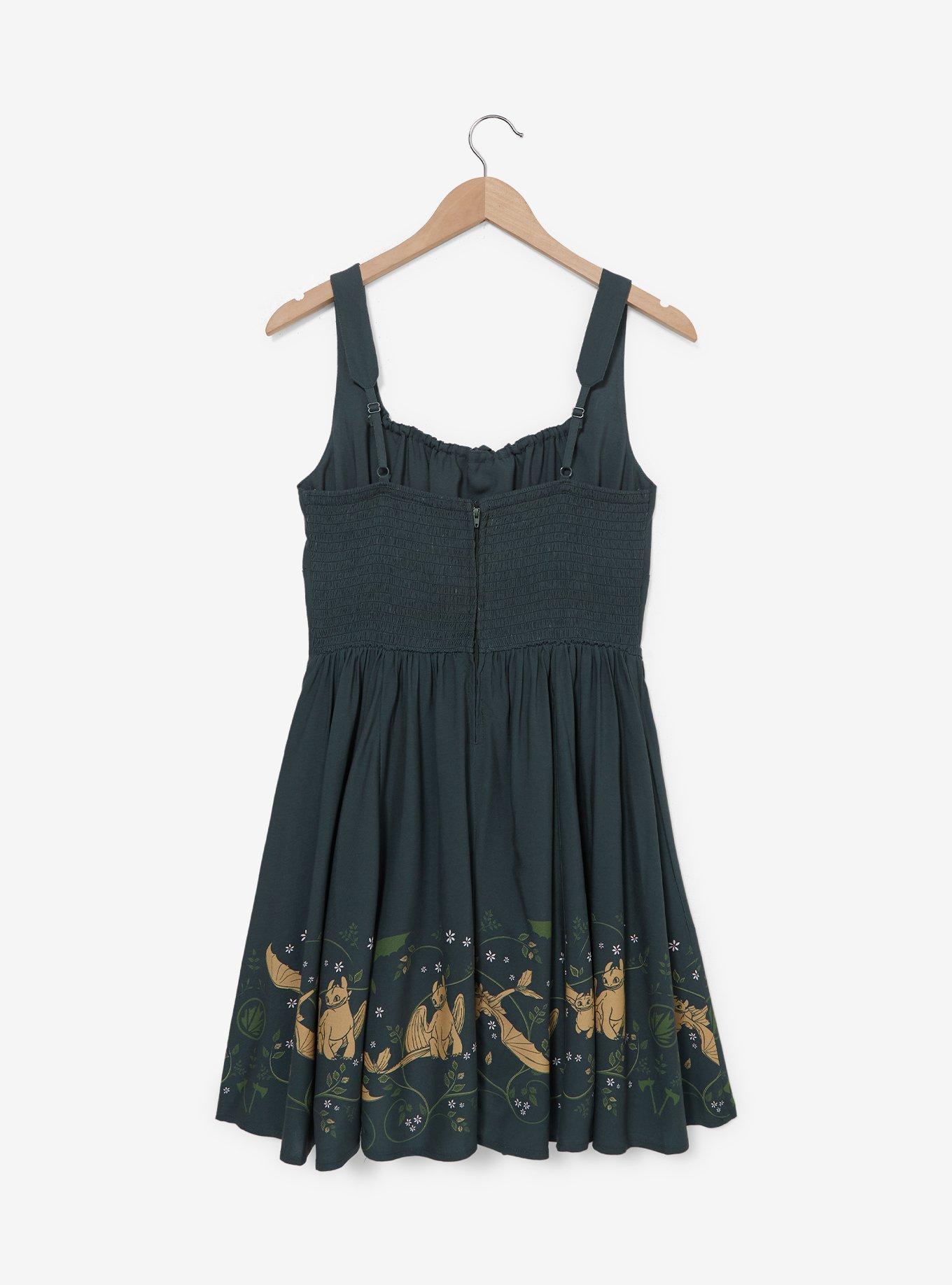 DreamWorks How to Train Your Dragon Toothless Dress, DARK GREEN, alternate