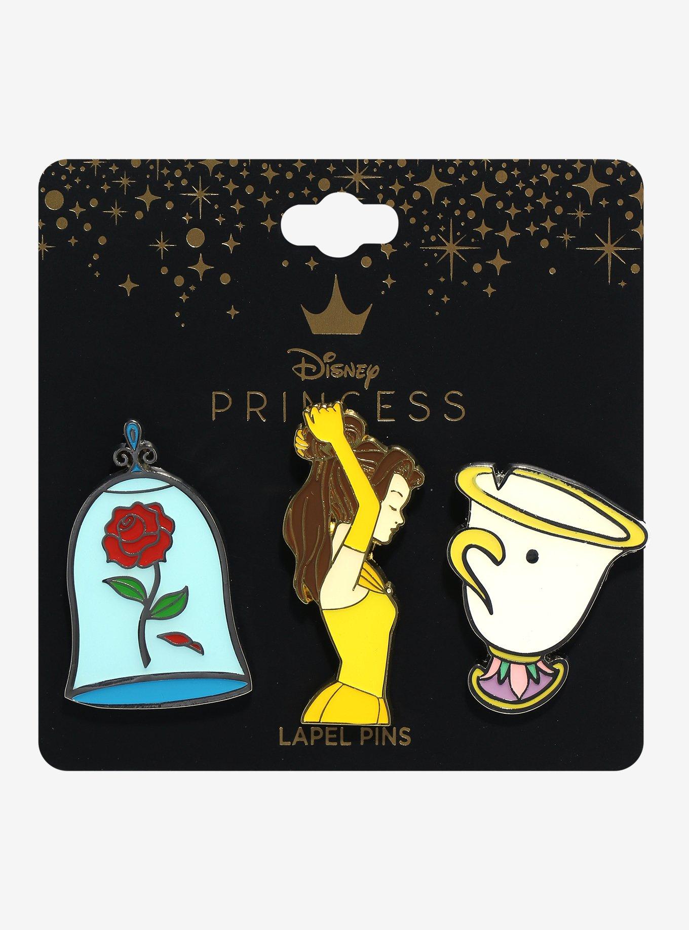 Disney Beauty And The Beast Belle Icons Enamel Pin Set, , hi-res