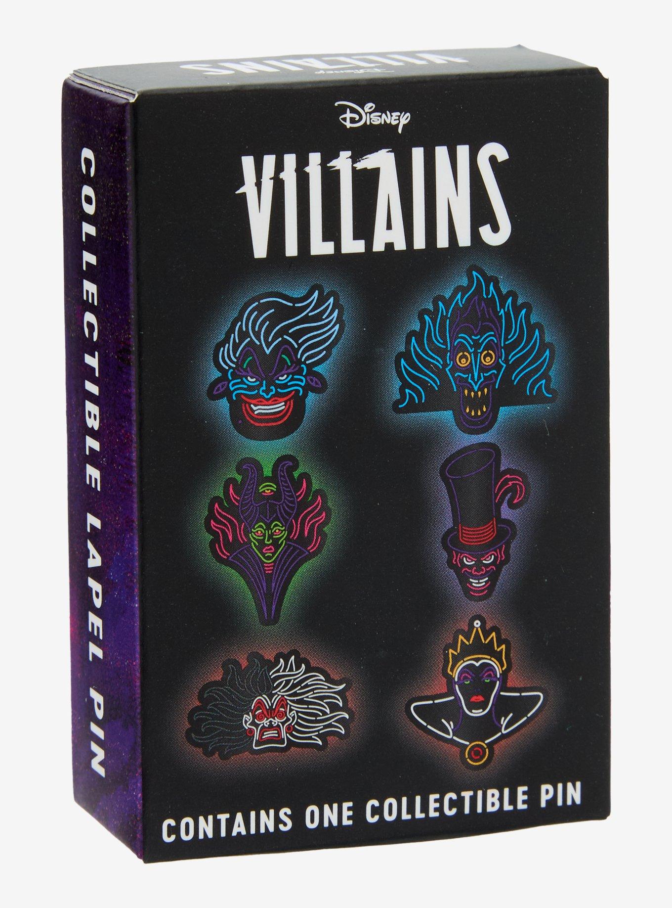 Disney Villains Neon Blind Box Enamel Pin