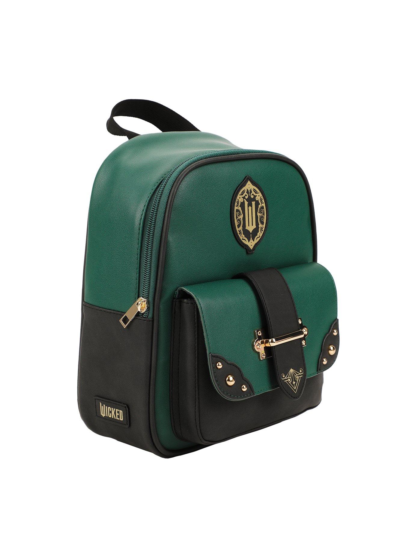Wicked Green & Black Buckle Mini Backpack