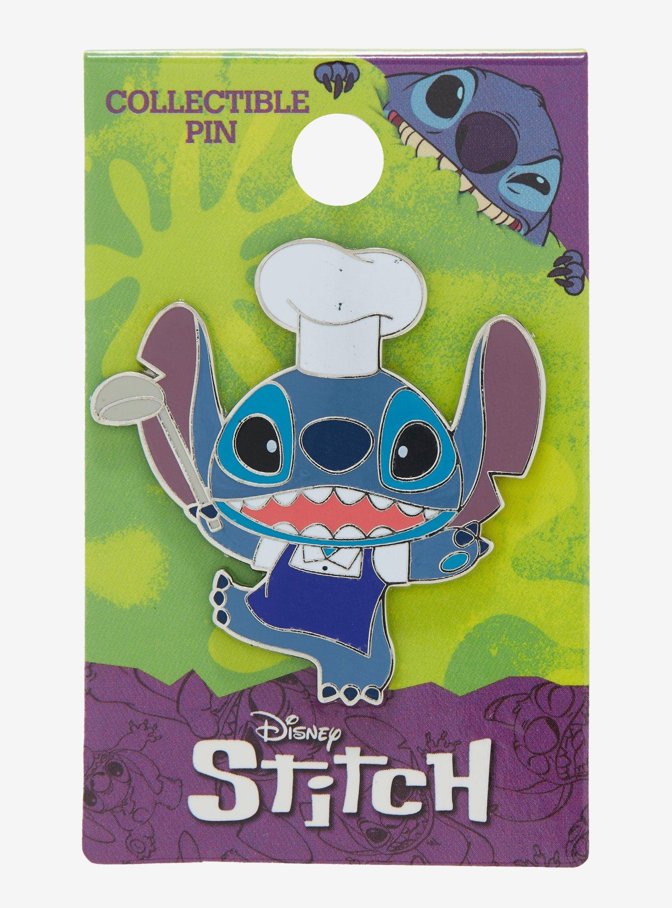 Disney Stitch Chibi Chef Enamel Pin, , hi-res