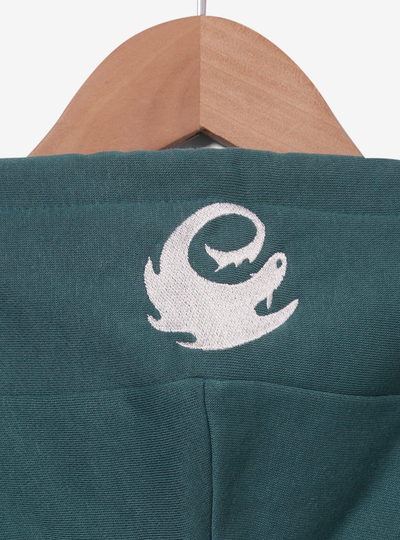 DreamWorks How to Train Your Dragon Toothless Tonal Portrait Hoodie - BoxLunch Exclusive, DARK GREEN, alternate