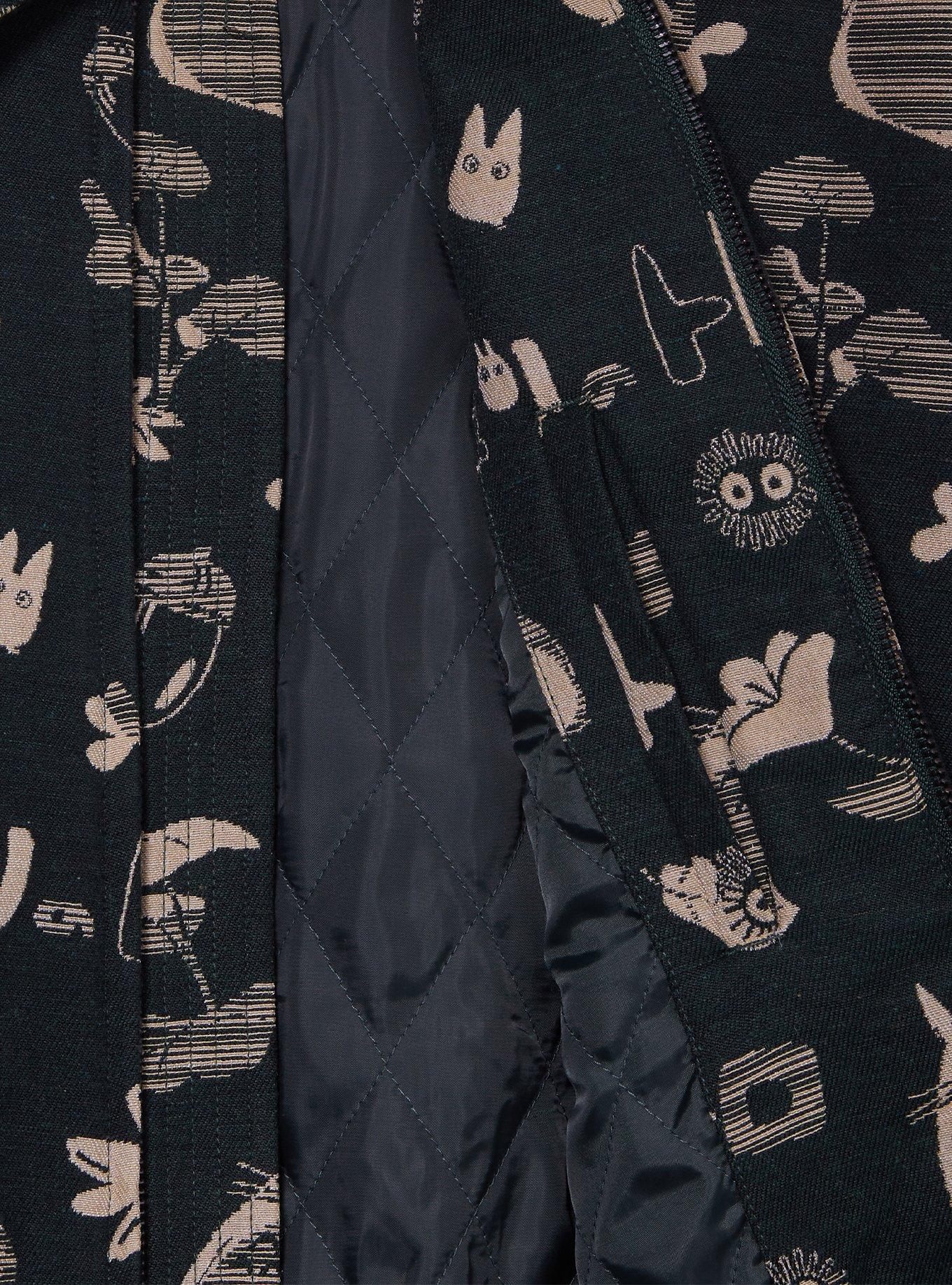 Studio Ghibli® My Neighbor Totoro Tonal Characters Allover Print Jacket - BoxLunch Exclusive, DARK GREEN, alternate