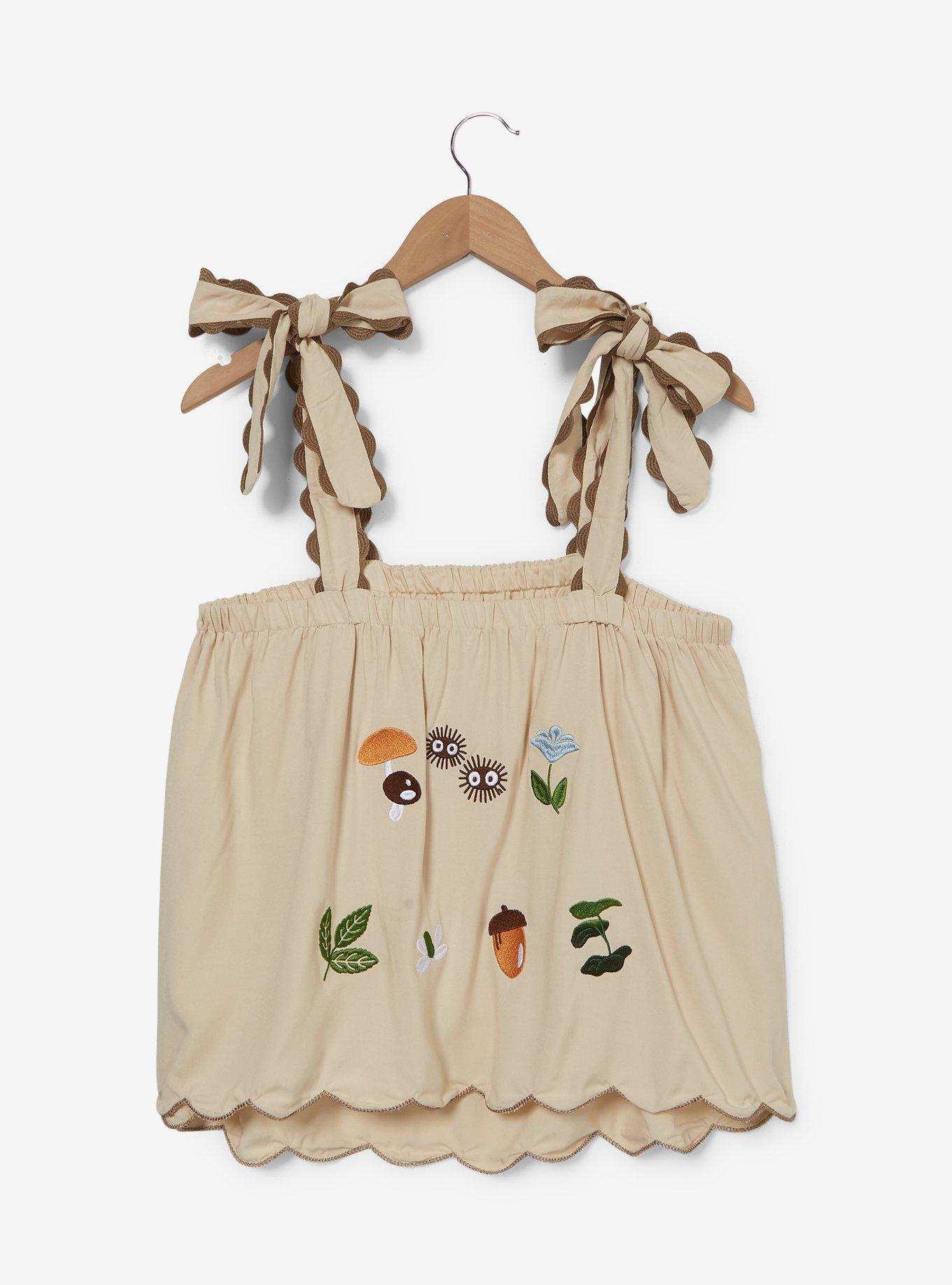 Studio Ghibli&reg; My Neighbor Totoro Embroidered Totoros Women's Tank, BEIGE, alternate