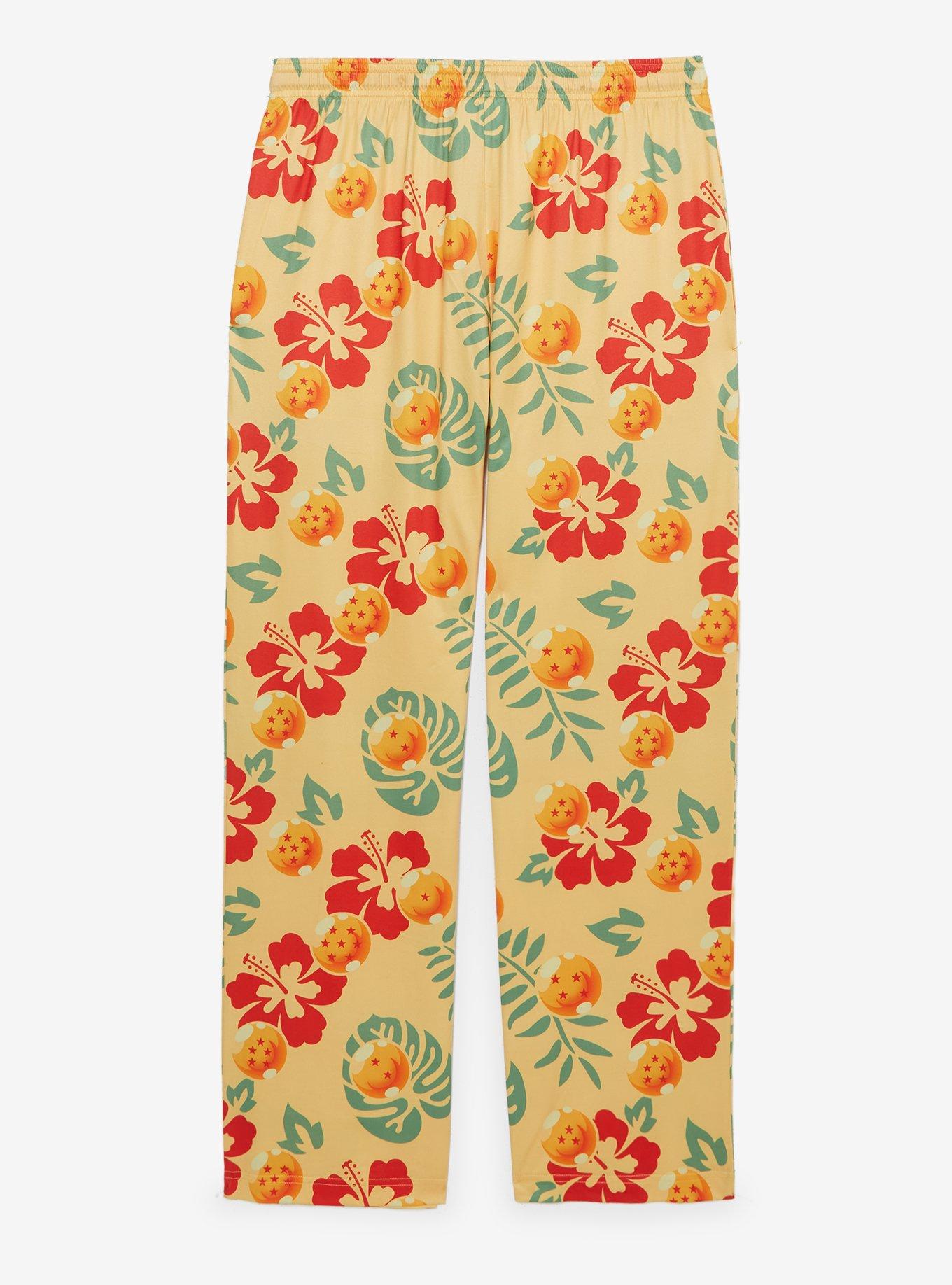 Dragon Ball Z Floral Dragon Balls Allover Print Sleep Pants - BoxLunch Exclusive, , hi-res