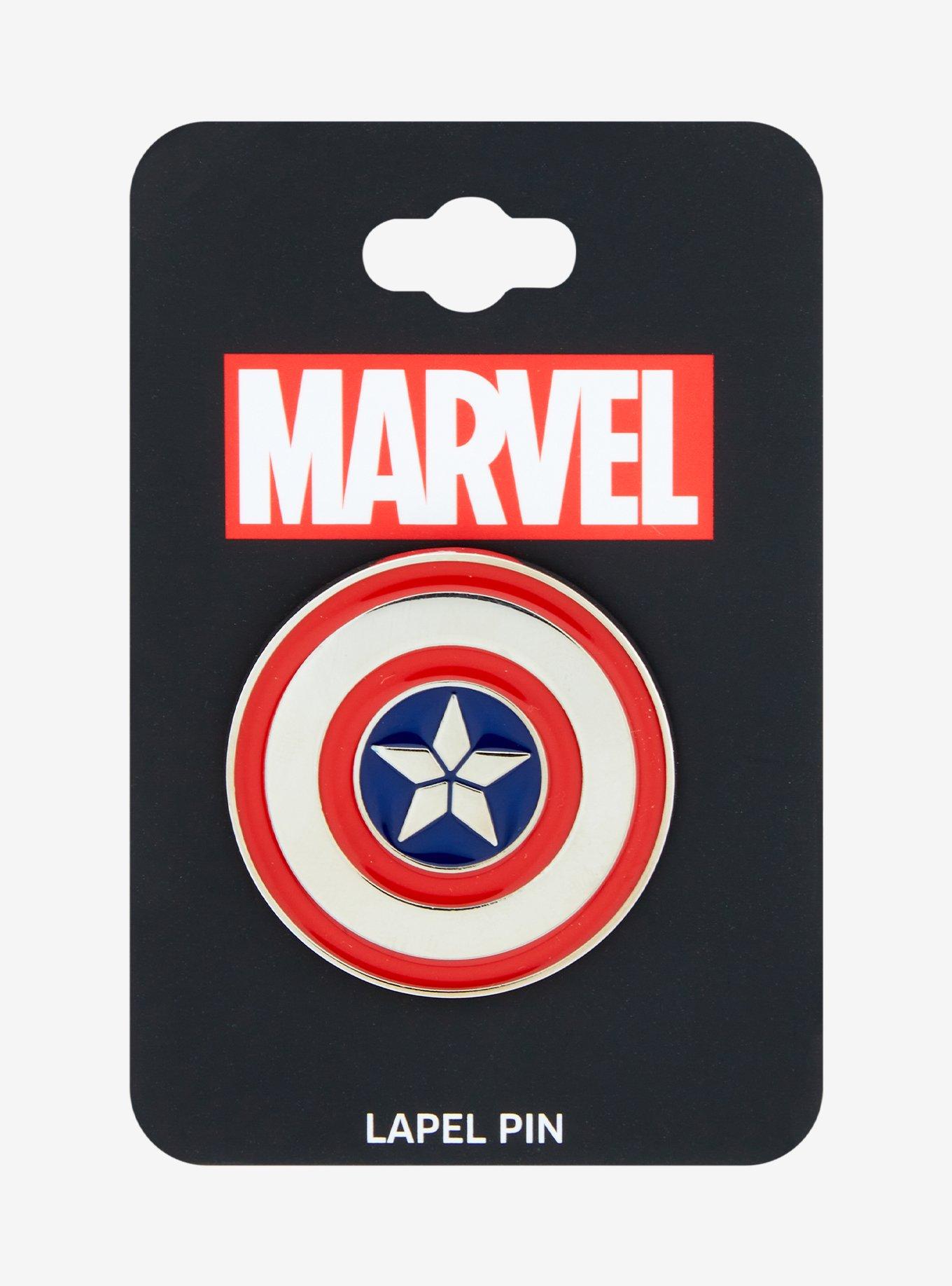 Marvel Captain America Shield Enamel Pin, , hi-res