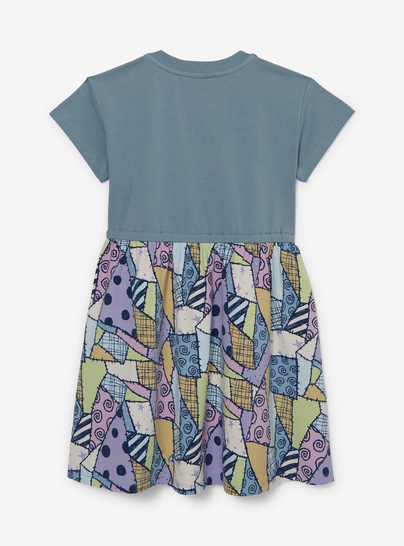 Disney The Nightmare Before Christmas Sally Patchwork Toddler T-Shirt Dress - BoxLunch Exclusive, , hi-res