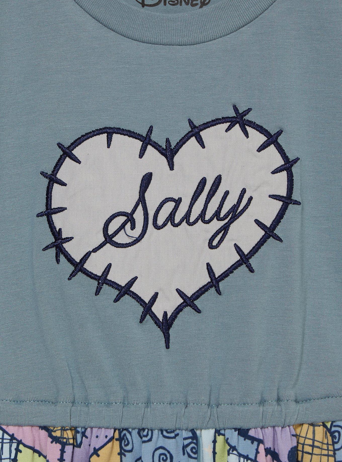 Disney The Nightmare Before Christmas Sally Patchwork Toddler T-Shirt Dress - BoxLunch Exclusive, PURPLE, alternate