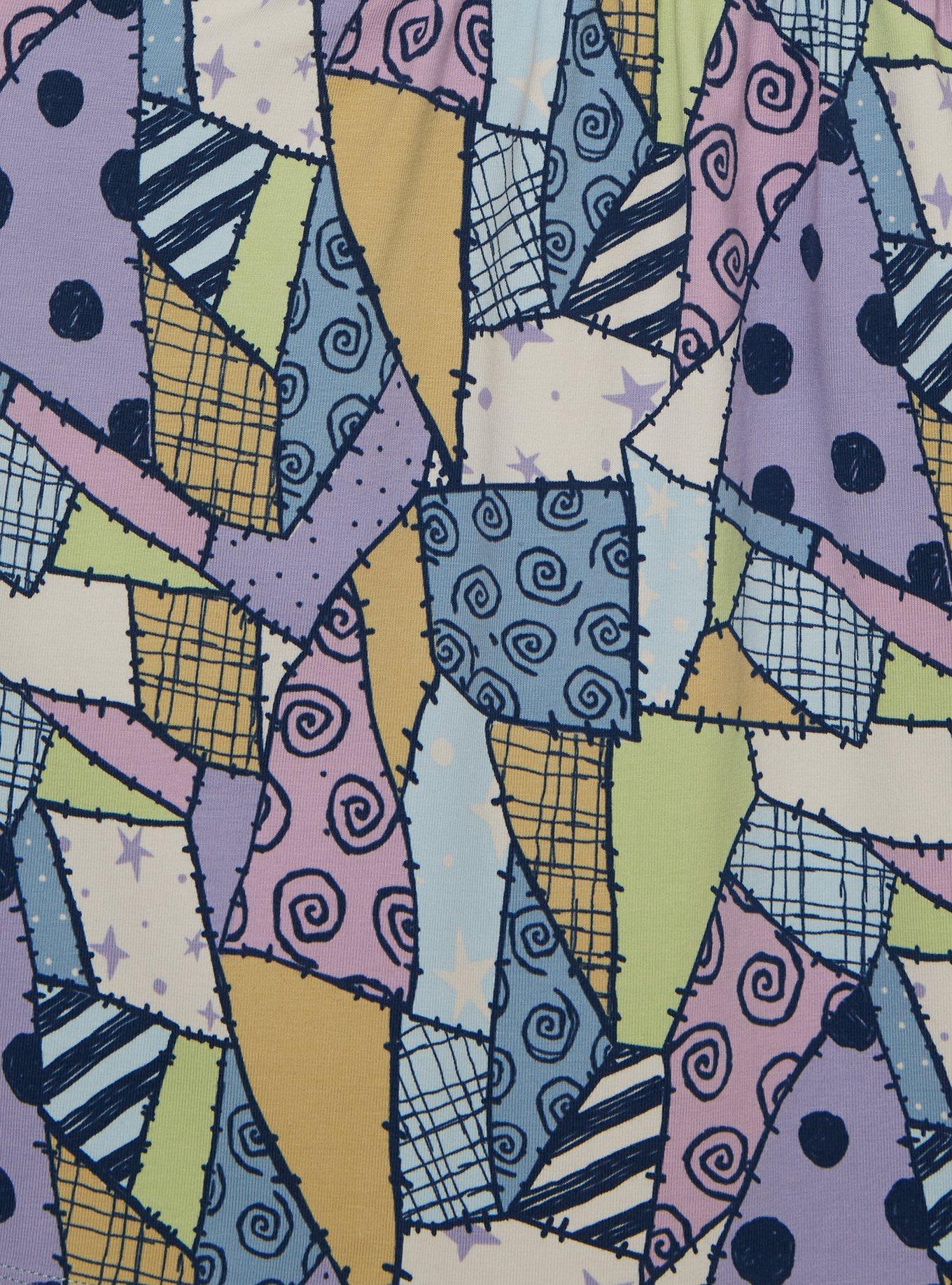 Disney The Nightmare Before Christmas Sally Patchwork Toddler T-Shirt Dress - BoxLunch Exclusive, PURPLE, alternate