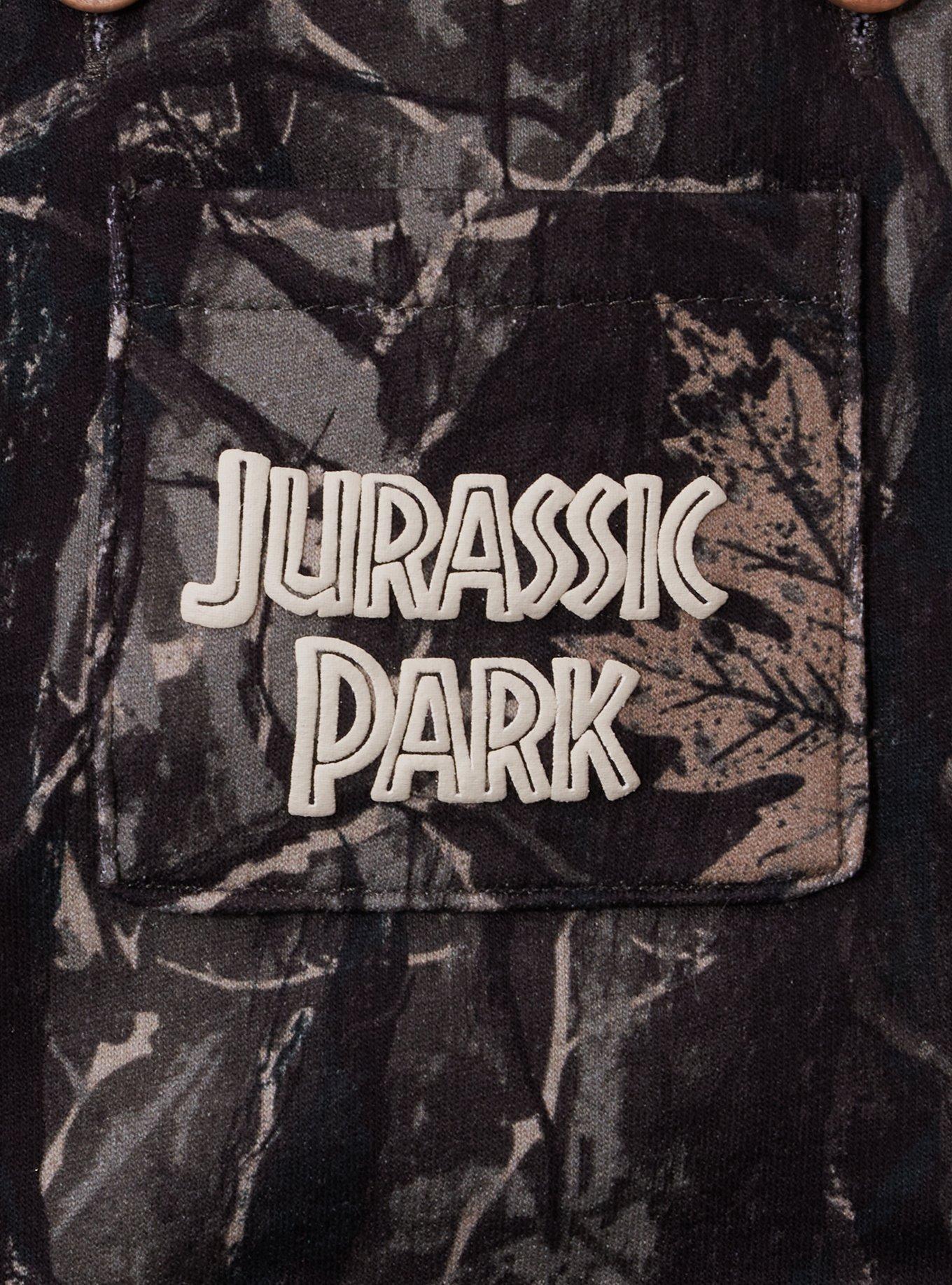 Jurassic Park Camo Infant T-Shirt and Overall Set — BoxLunch Exclusive, GREEN, alternate