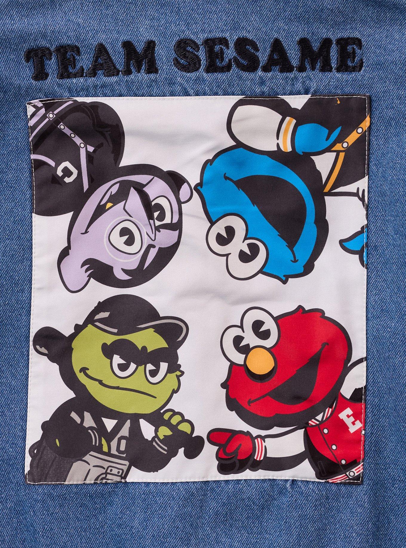 Sesame Street Toddler Denim Jacket &mdash; BoxLunch Exclusive, RED, alternate