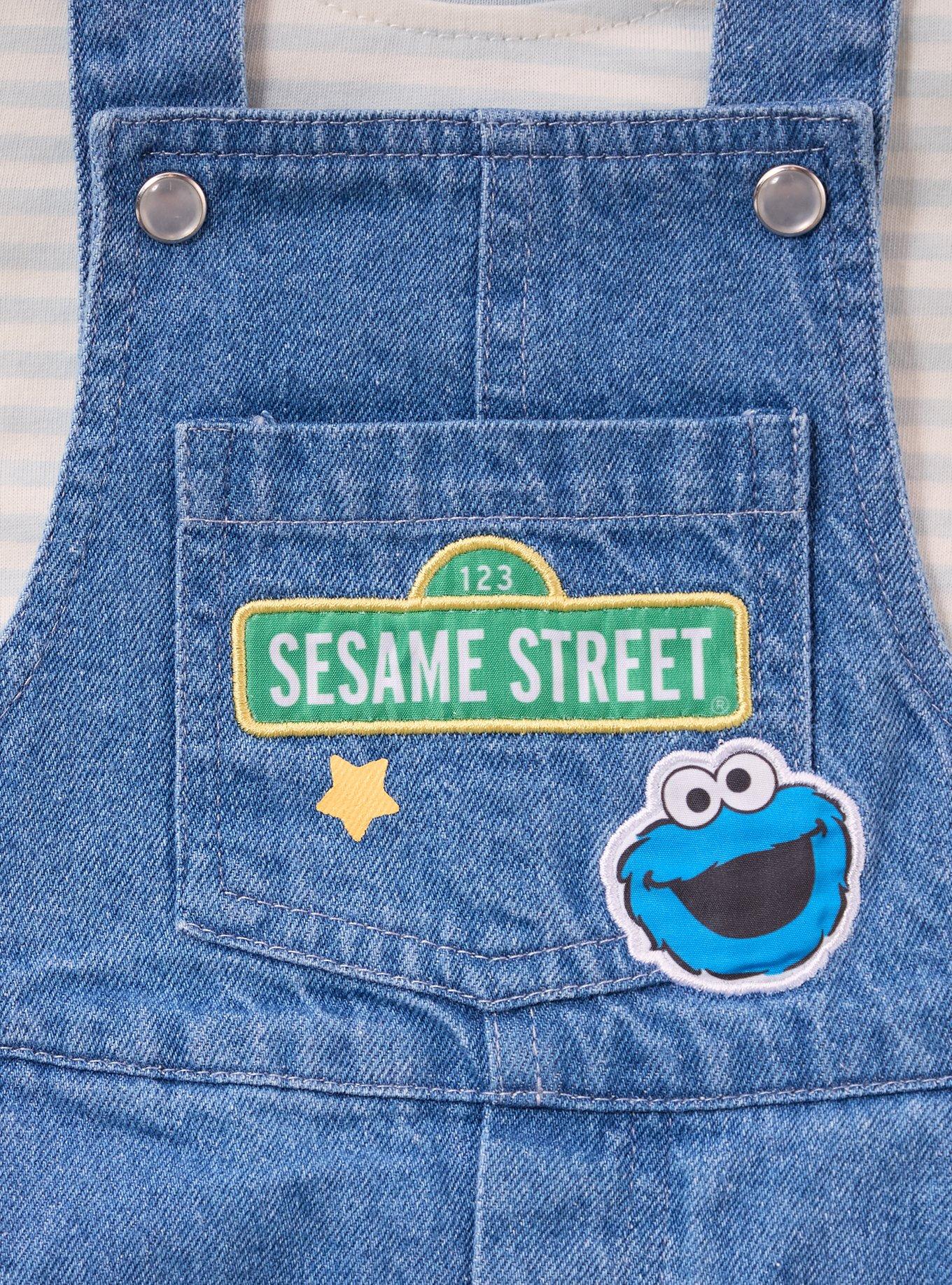 Sesame Street Characters Infant Overalls & T-Shirt Set - BoxLunch Exclusive, MULTI, alternate