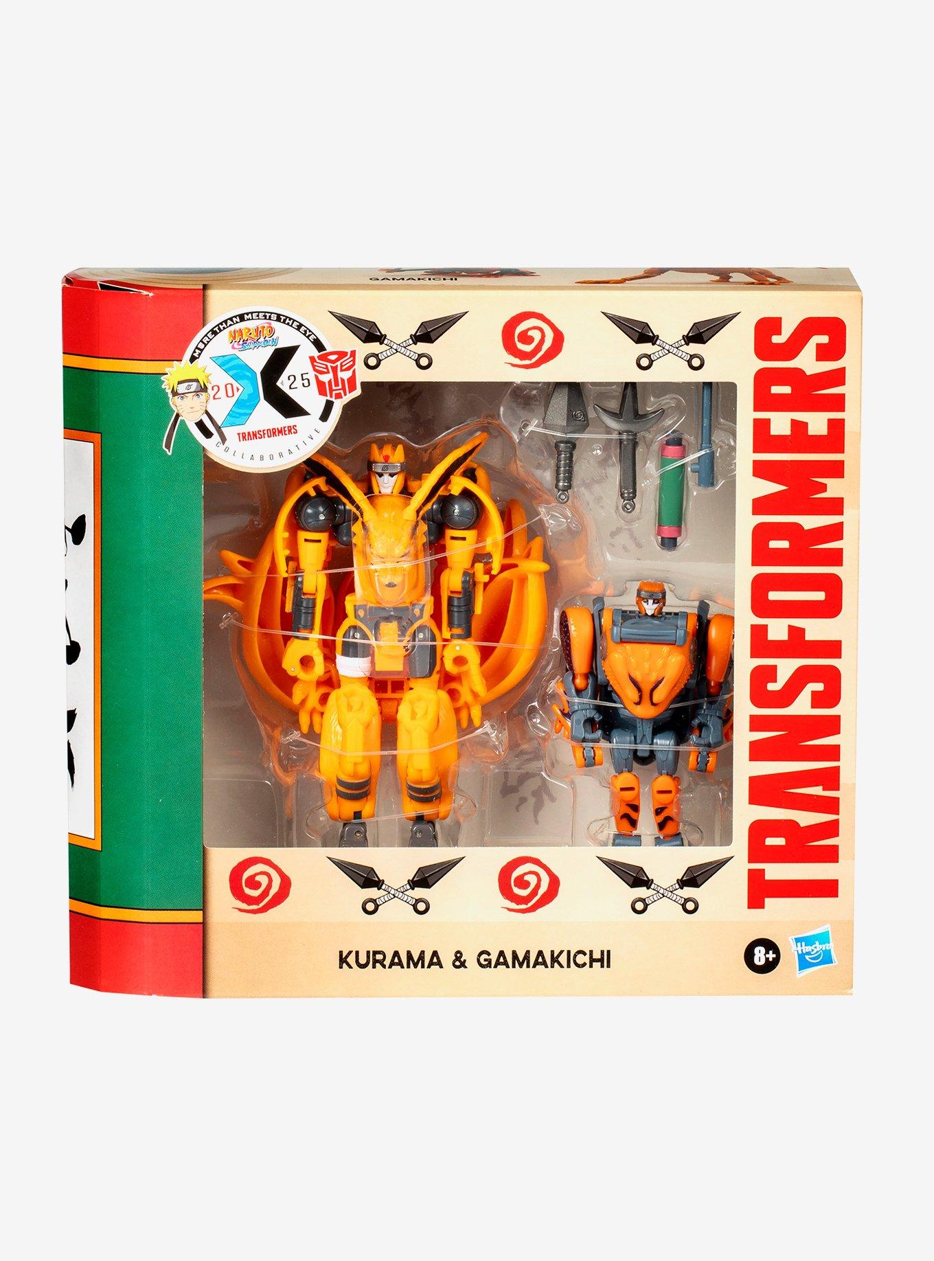 Transformers Collaborative Naruto Shippuden X Transformers Kurama & Gamakichi Figure Set, , alternate