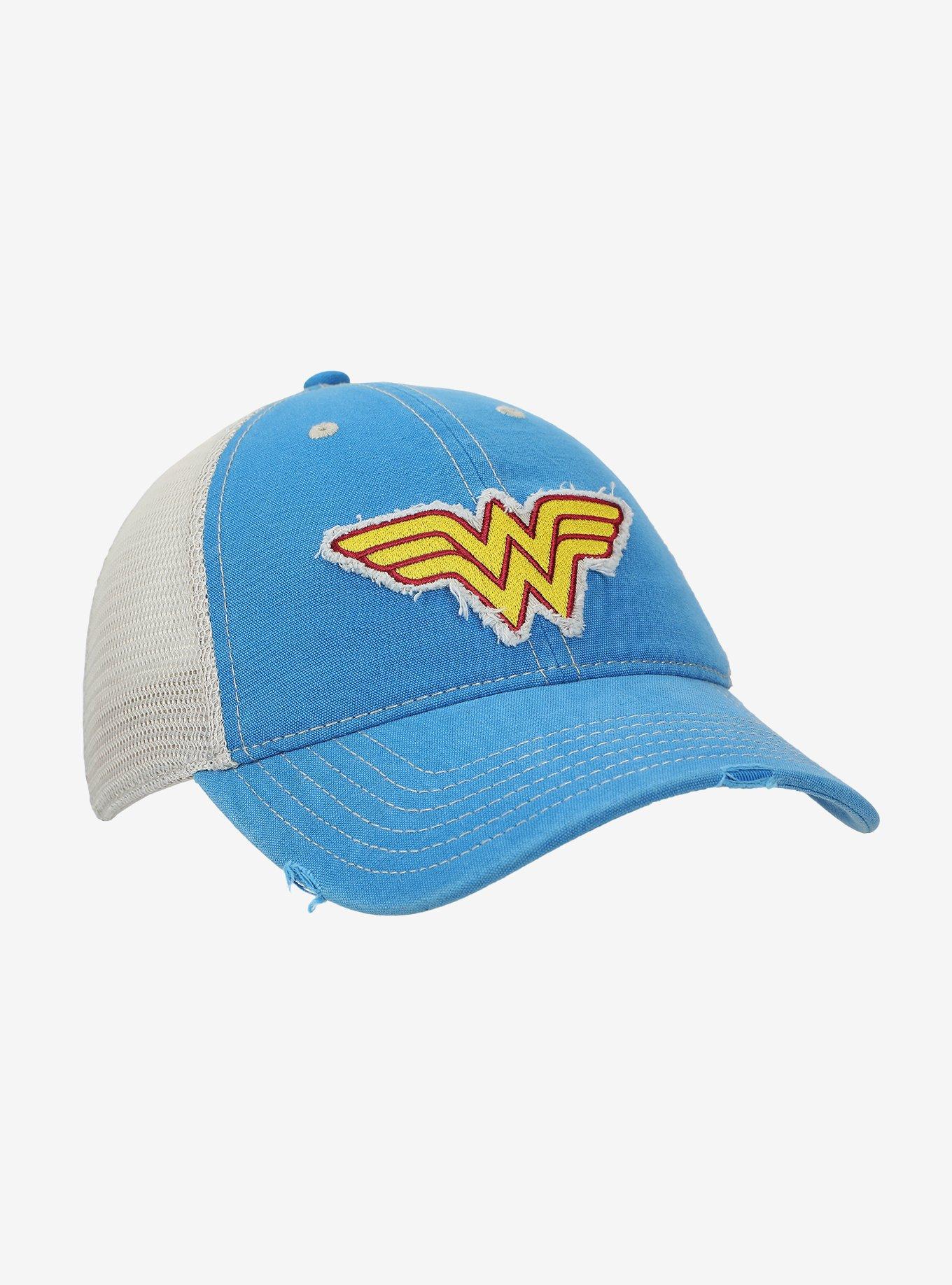 DC Comics Wonder Woman Logo Trucker Hat, , alternate