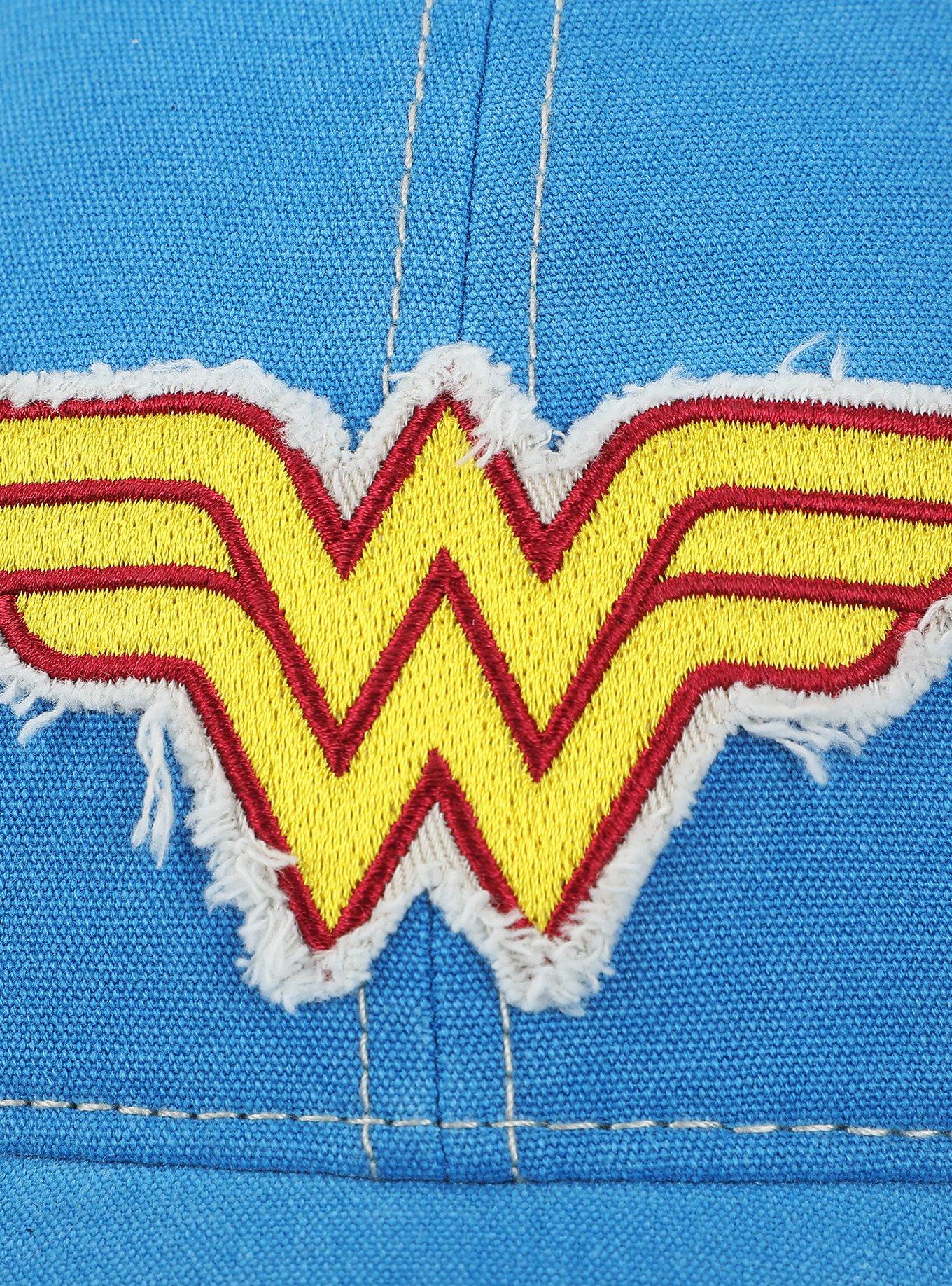 DC Comics Wonder Woman Logo Trucker Hat, , alternate