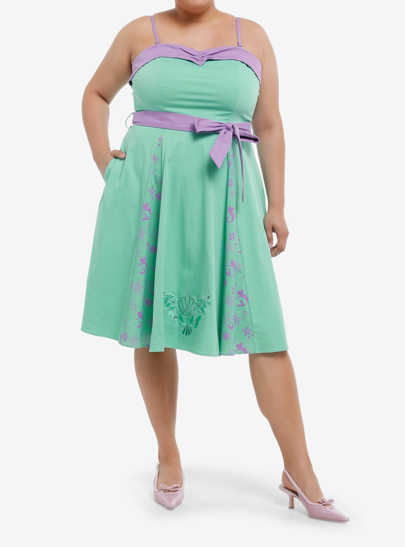 Her Universe Disney The Little Mermaid Ariel Icons Retro Dress Plus Size Her Universe Exclusive, , hi-res