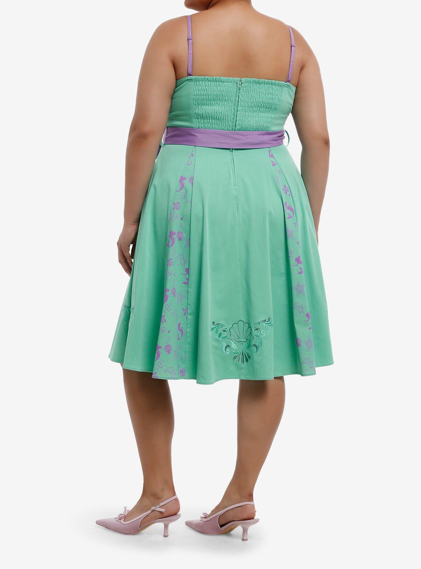 Her Universe Disney The Little Mermaid Ariel Icons Retro Dress Plus Size Her Universe Exclusive, MULTI, alternate