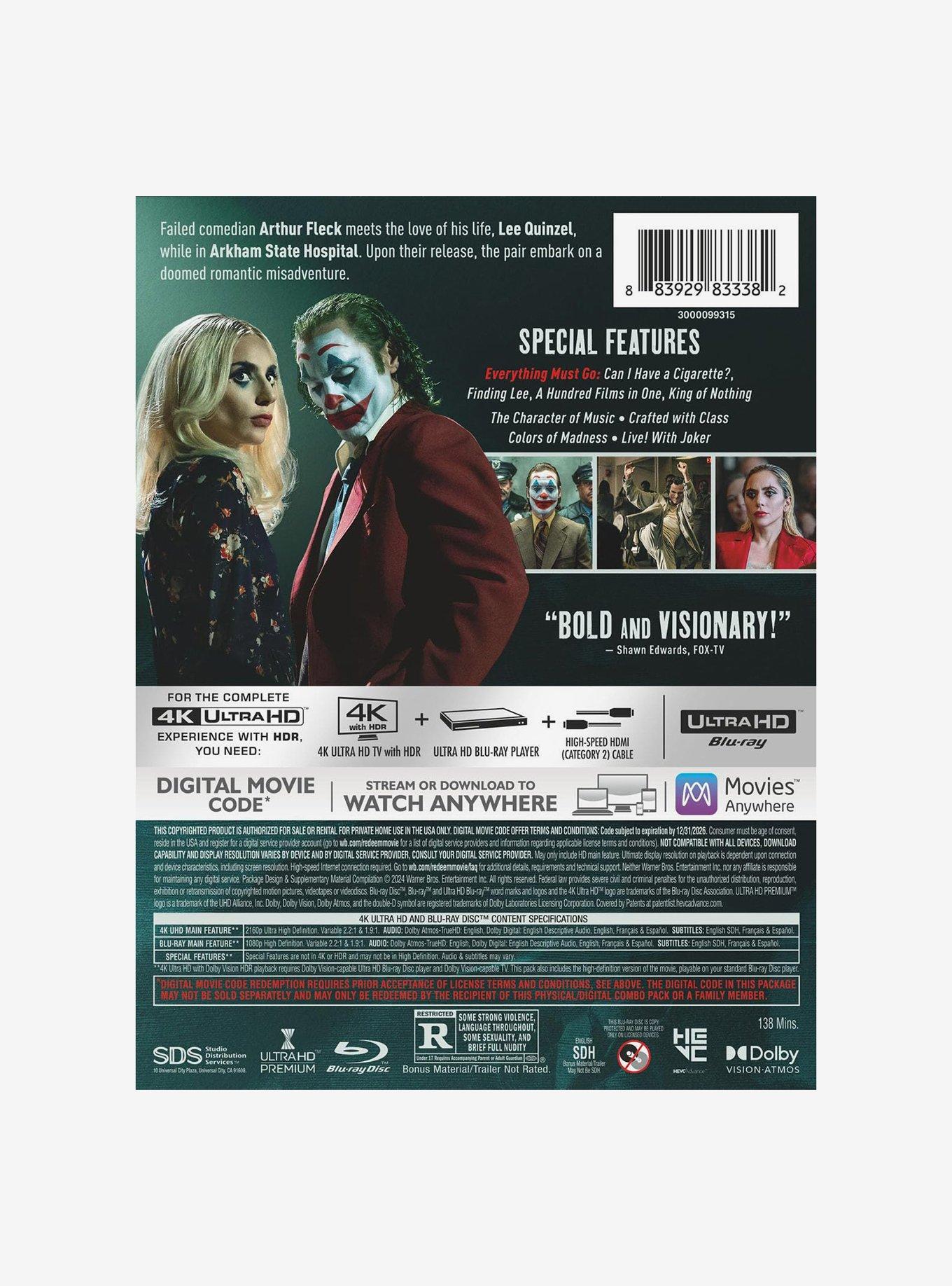 Joker: Folie À Deux Steelbook (4K Ultra HD + Blu-Ray + Digital) Ultra HD, , alternate