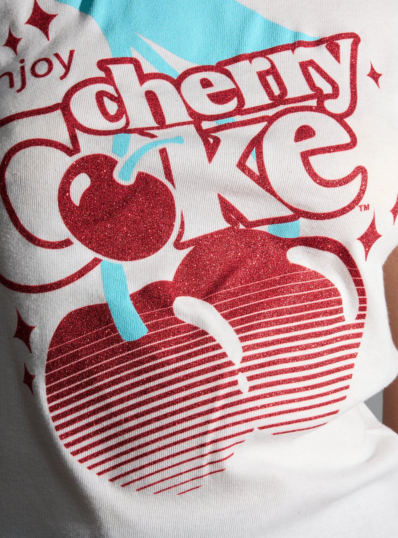 Cherry Coke Glitter Girls Baby T-Shirt, RED, alternate