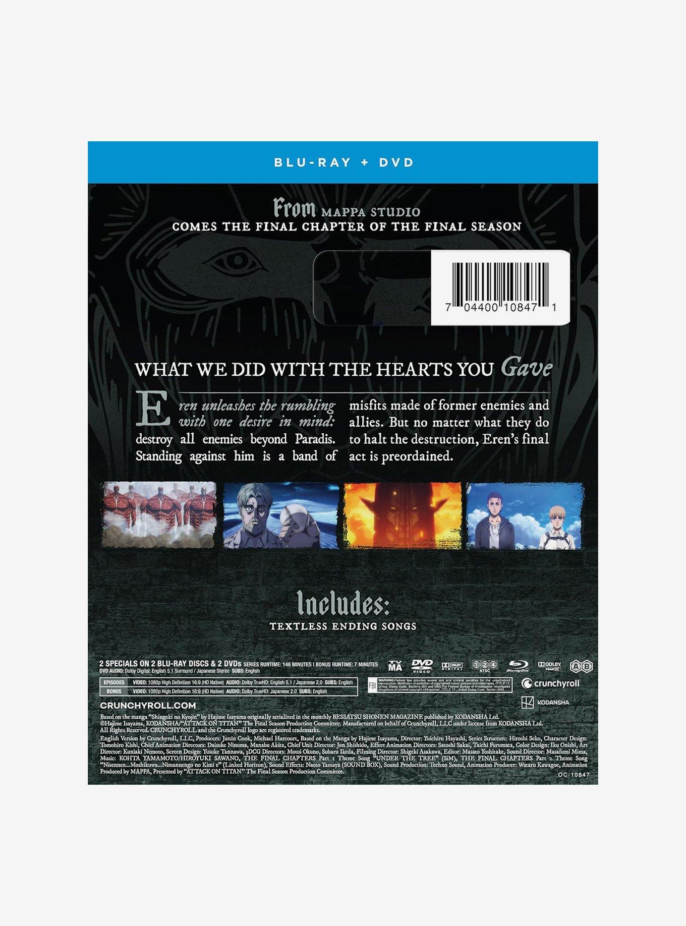 Attack On Titan: Final Season The Final Chapters (Part 3) Blu-Ray, , alternate