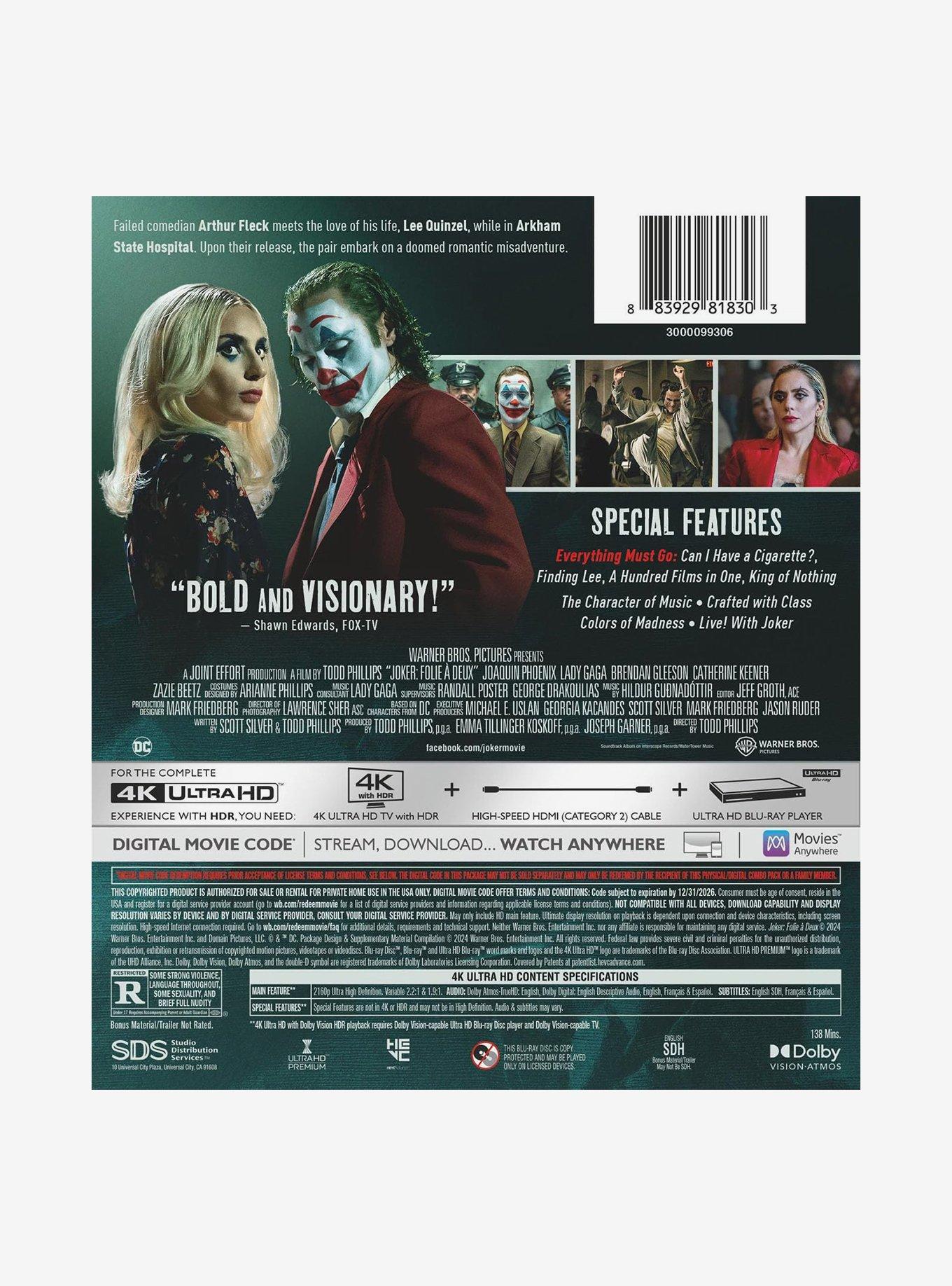 Joker: Folie &Agrave; Deux (4K Ultra HD + Digital) Ultra HD, , alternate