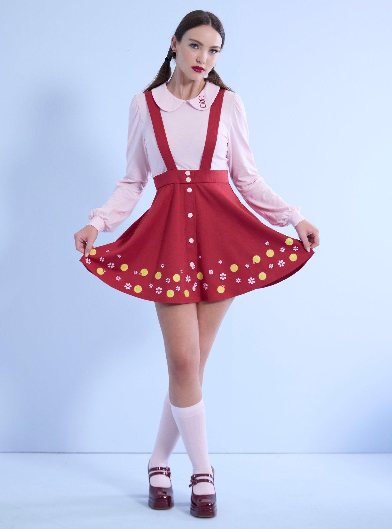 Squid Game Young-Hee Faux Twofer Dress, , hi-res