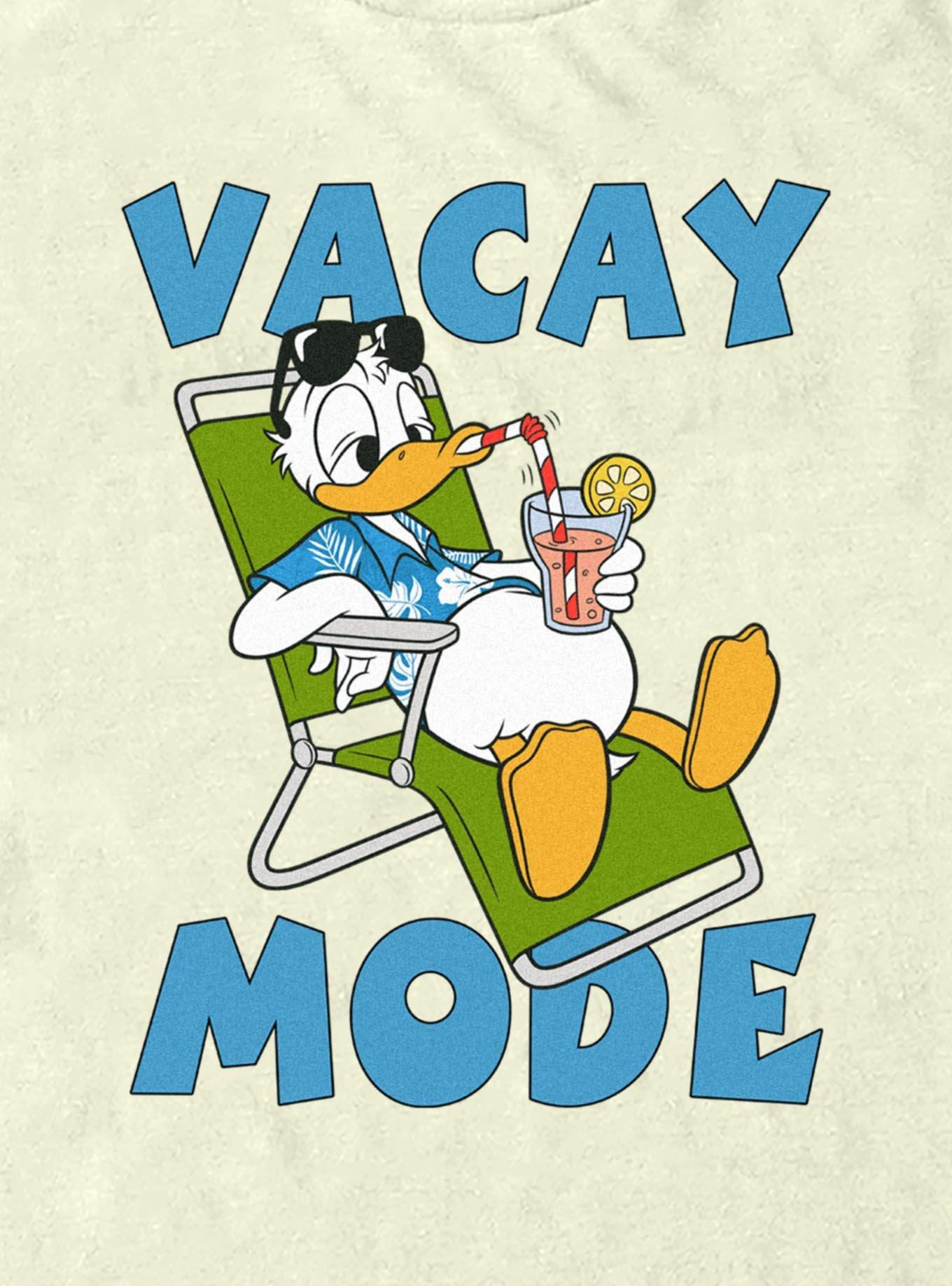 Disney Donald Duck Vacay Mode T-Shirt, NATURAL, alternate