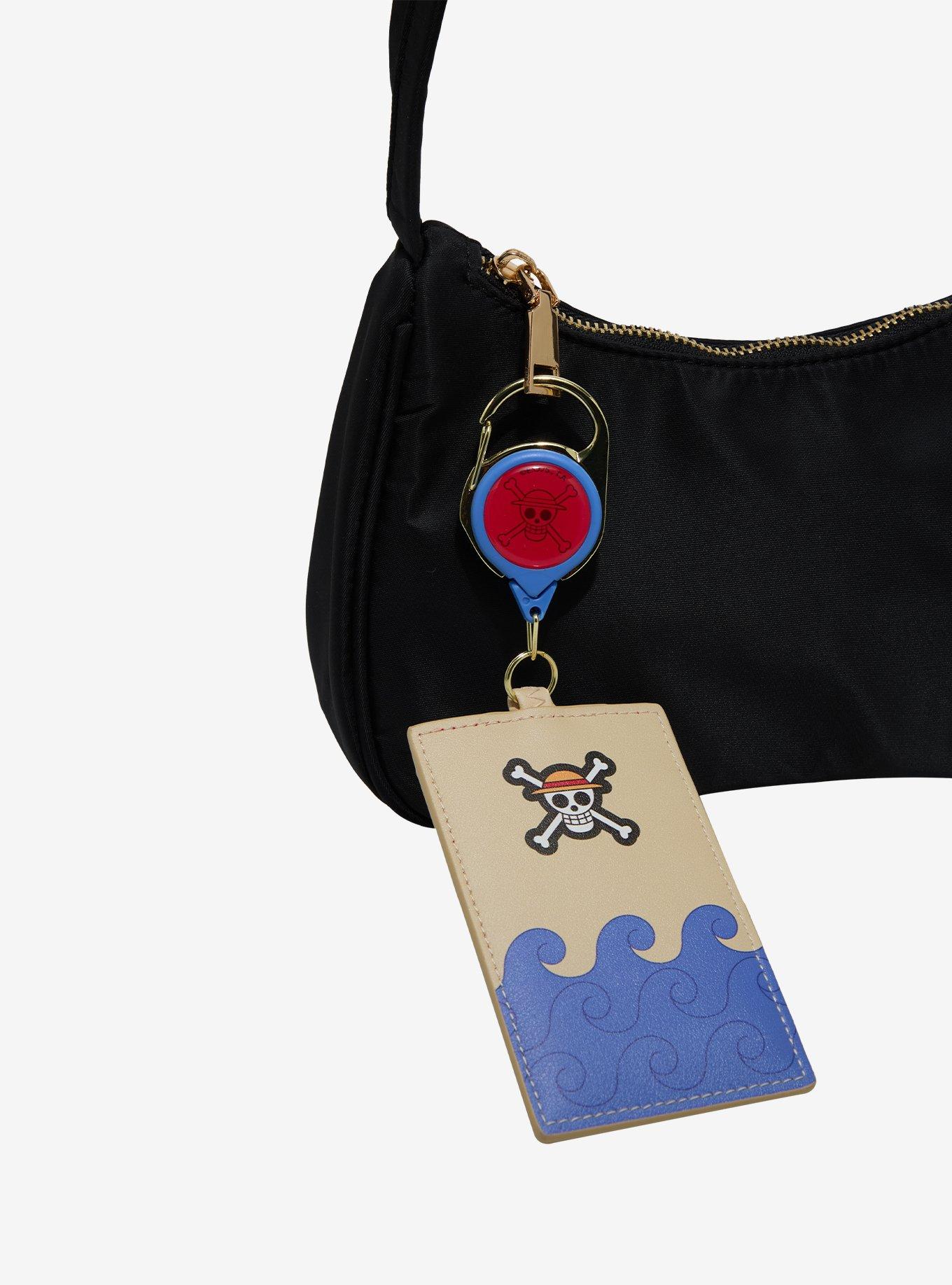 Loungefly One Piece Jolly Roger Waves Retractable Lanyard - BoxLunch Exclusive, , alternate