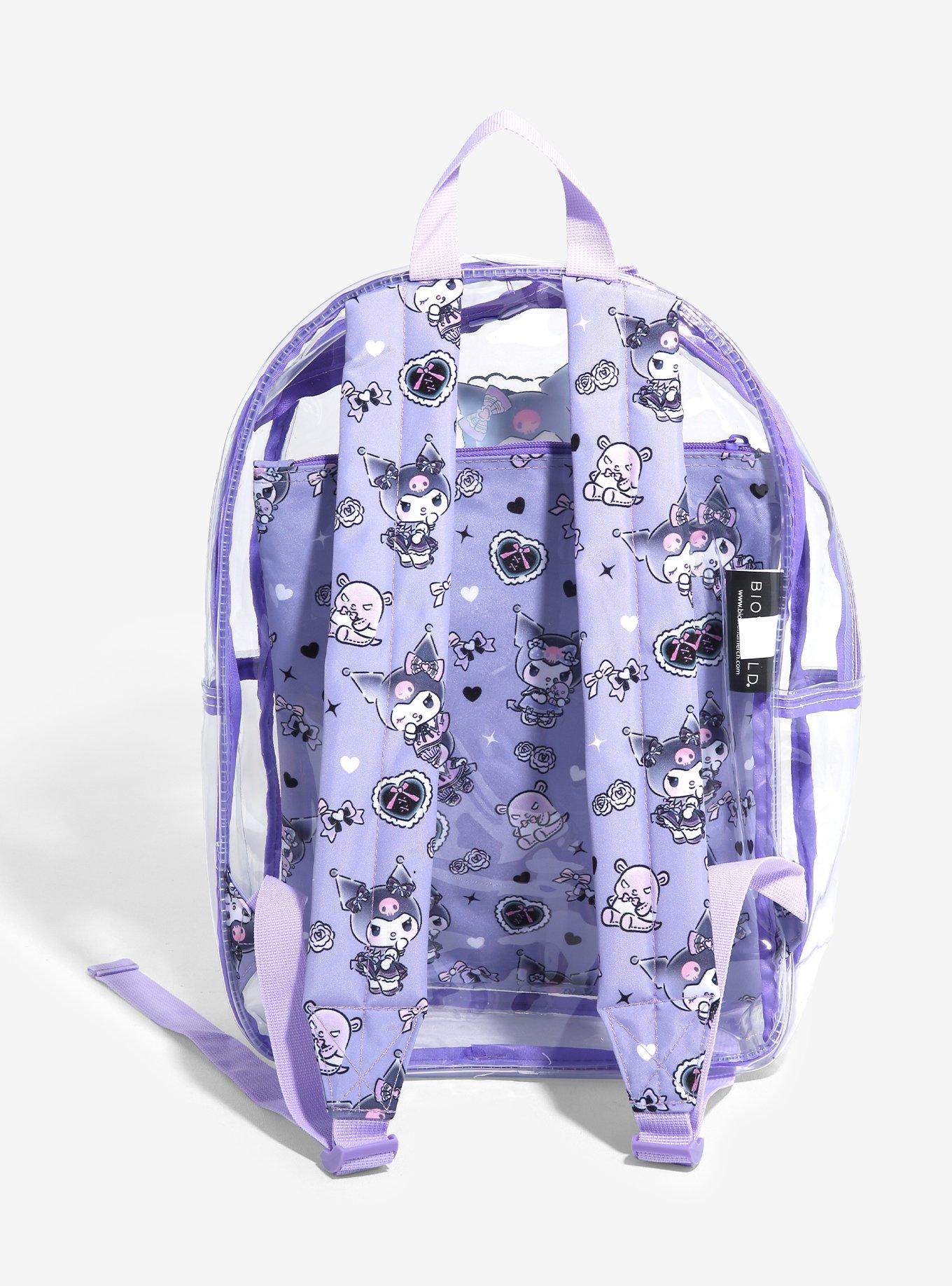 Kuromi Lolita Clear Backpack, , alternate