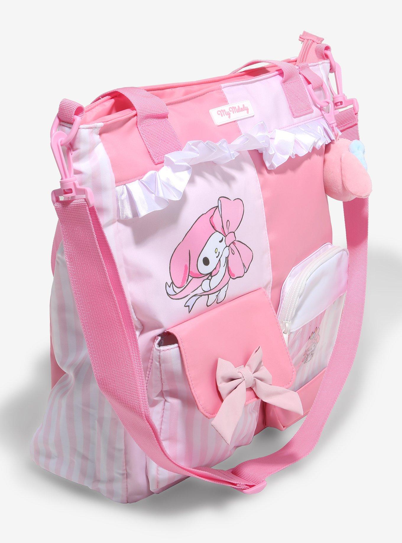 My Melody Stripe Ribbon Cargo Tote Bag, , alternate