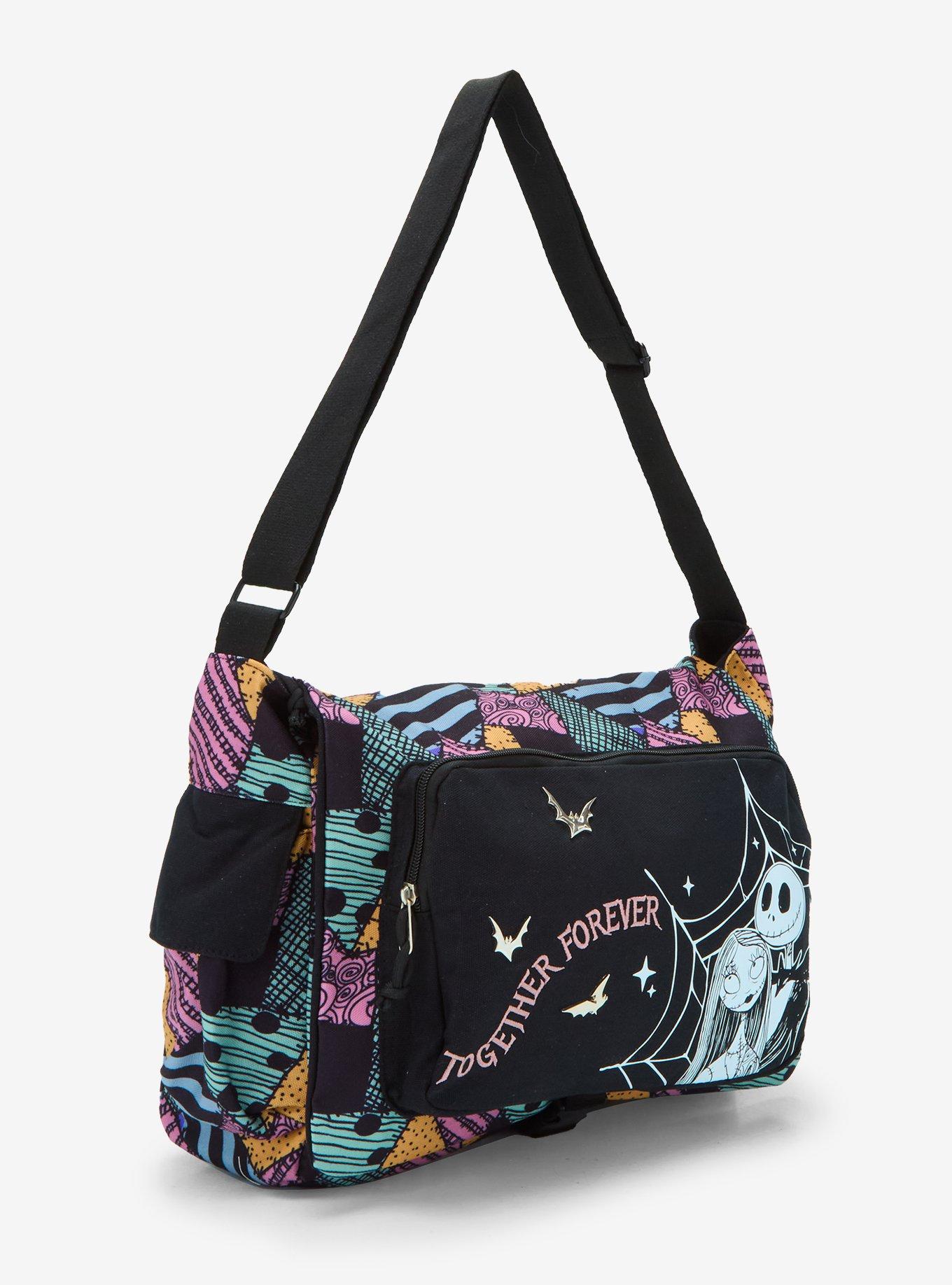 The Nightmare Before Christmas Jack & Sally Messenger Bag, , hi-res