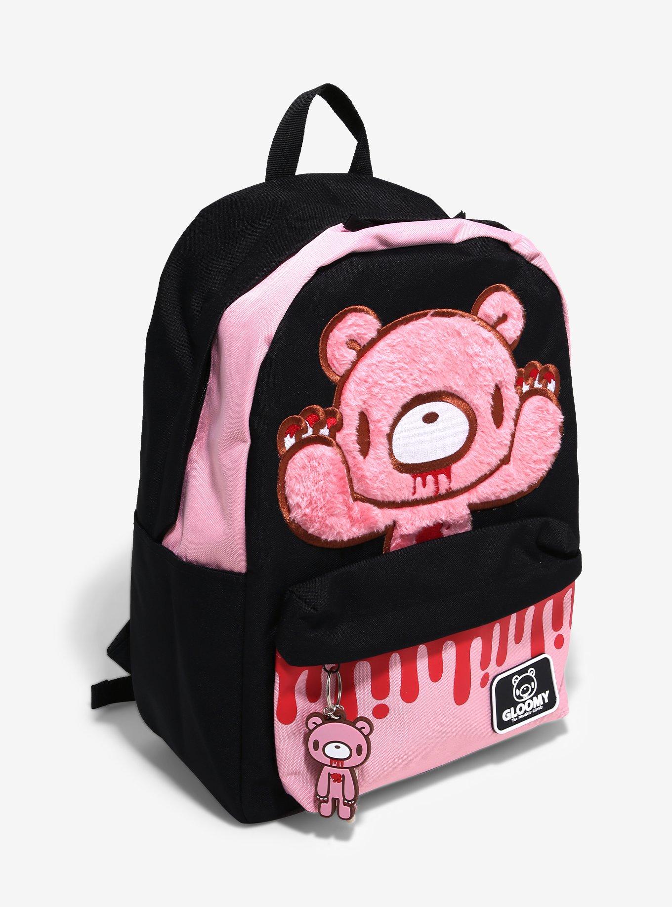 Gloomy Bear Fuzzy Patch Backpack, , hi-res