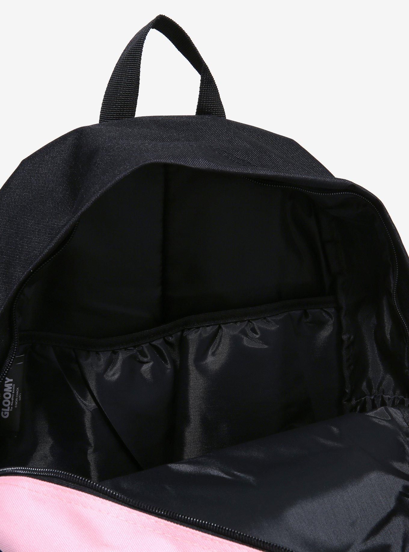 Gloomy Bear Fuzzy Patch Backpack, , alternate