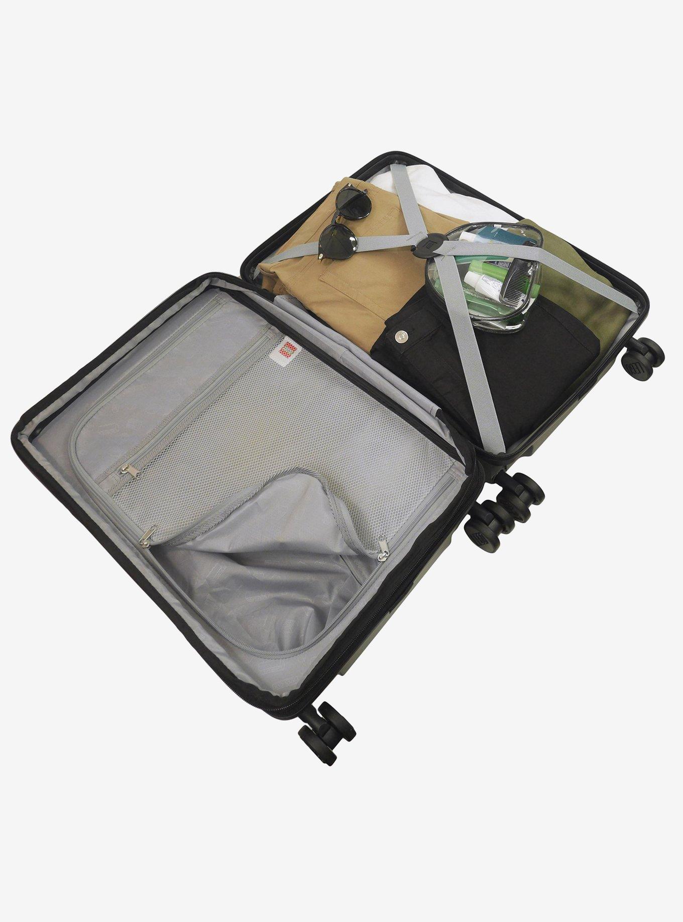 FUL LEGO Signature Brick 2x3 Trolley Expandable Carry-On Luggage Grey, , alternate