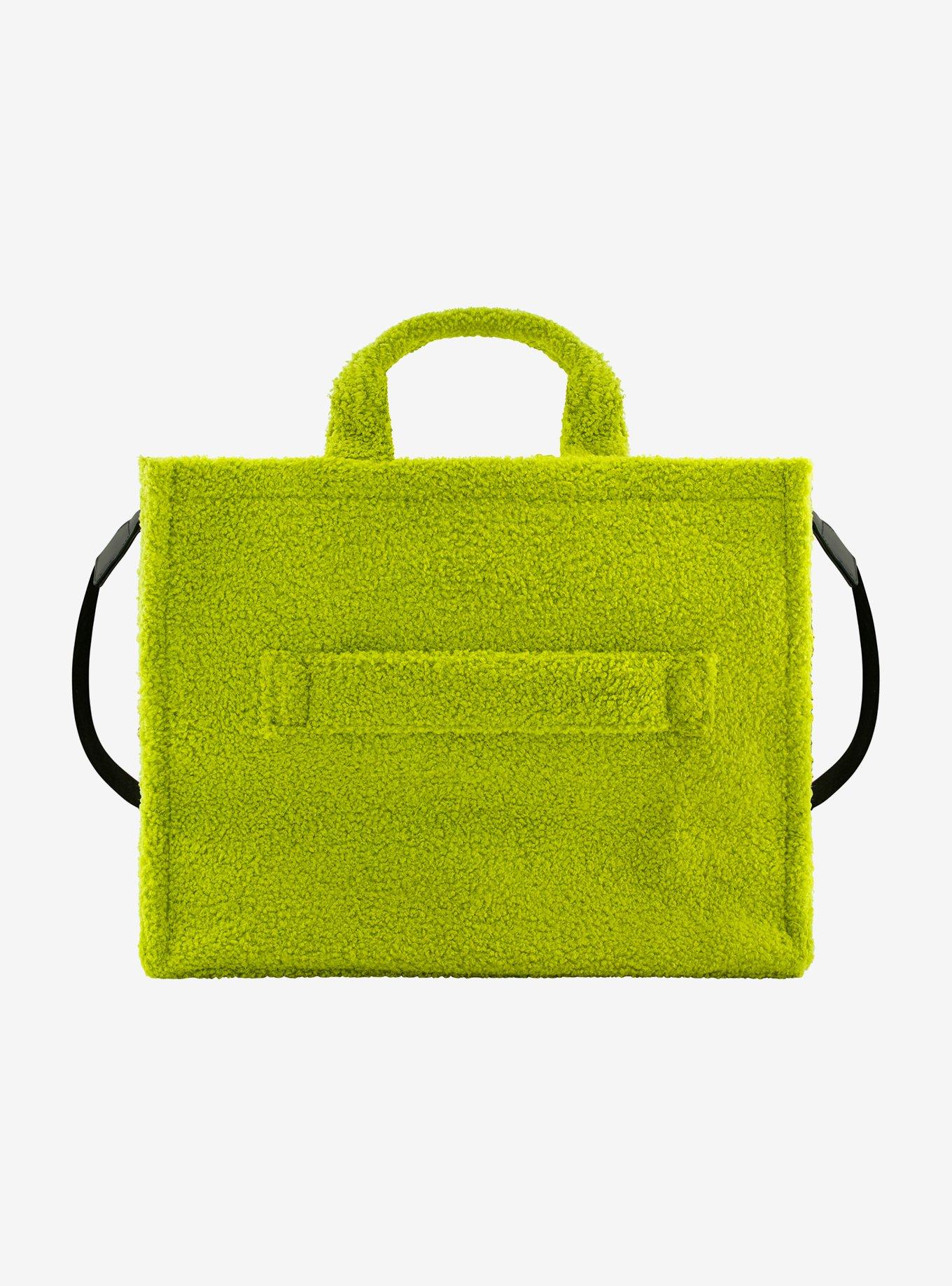 FUL The Grinch Big Face Sherpa Travel Tote with Trolly Strap, , alternate