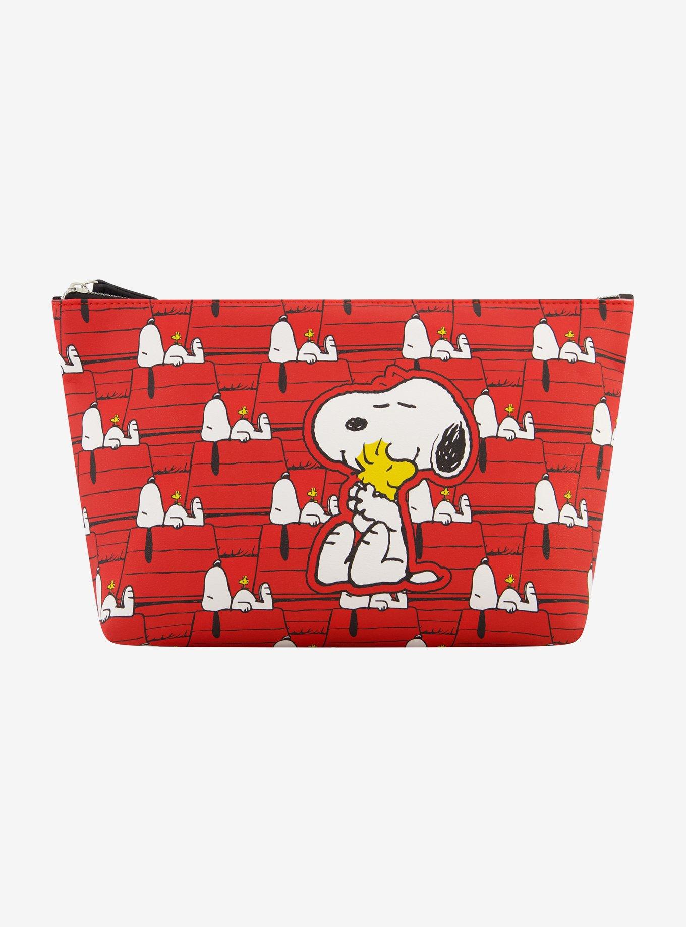 FUL Peanuts Snoopy & Woodstock Red Trapezoid Cosmetic Bag, , alternate