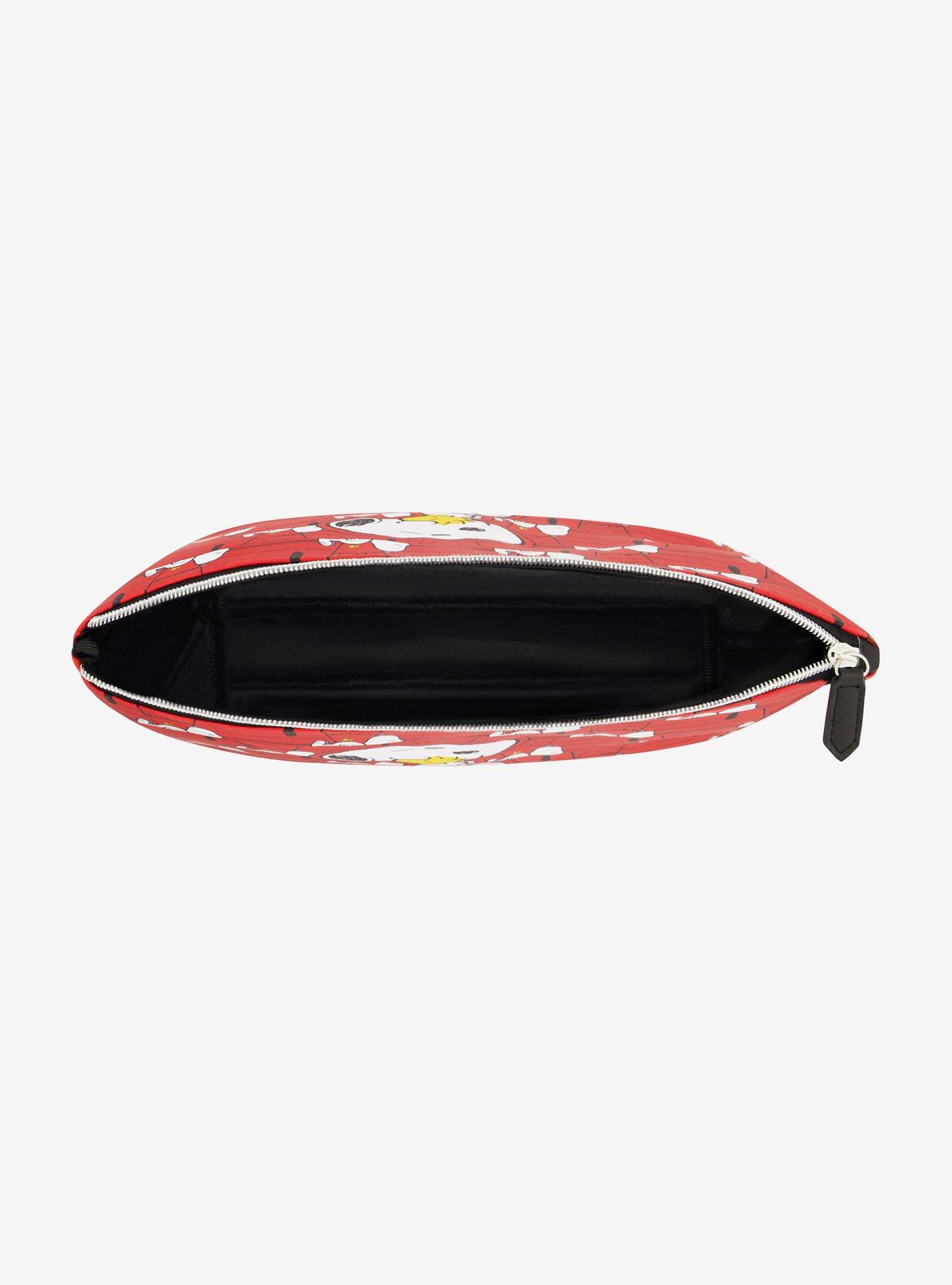 FUL Peanuts Snoopy & Woodstock Red Trapezoid Cosmetic Bag, , alternate
