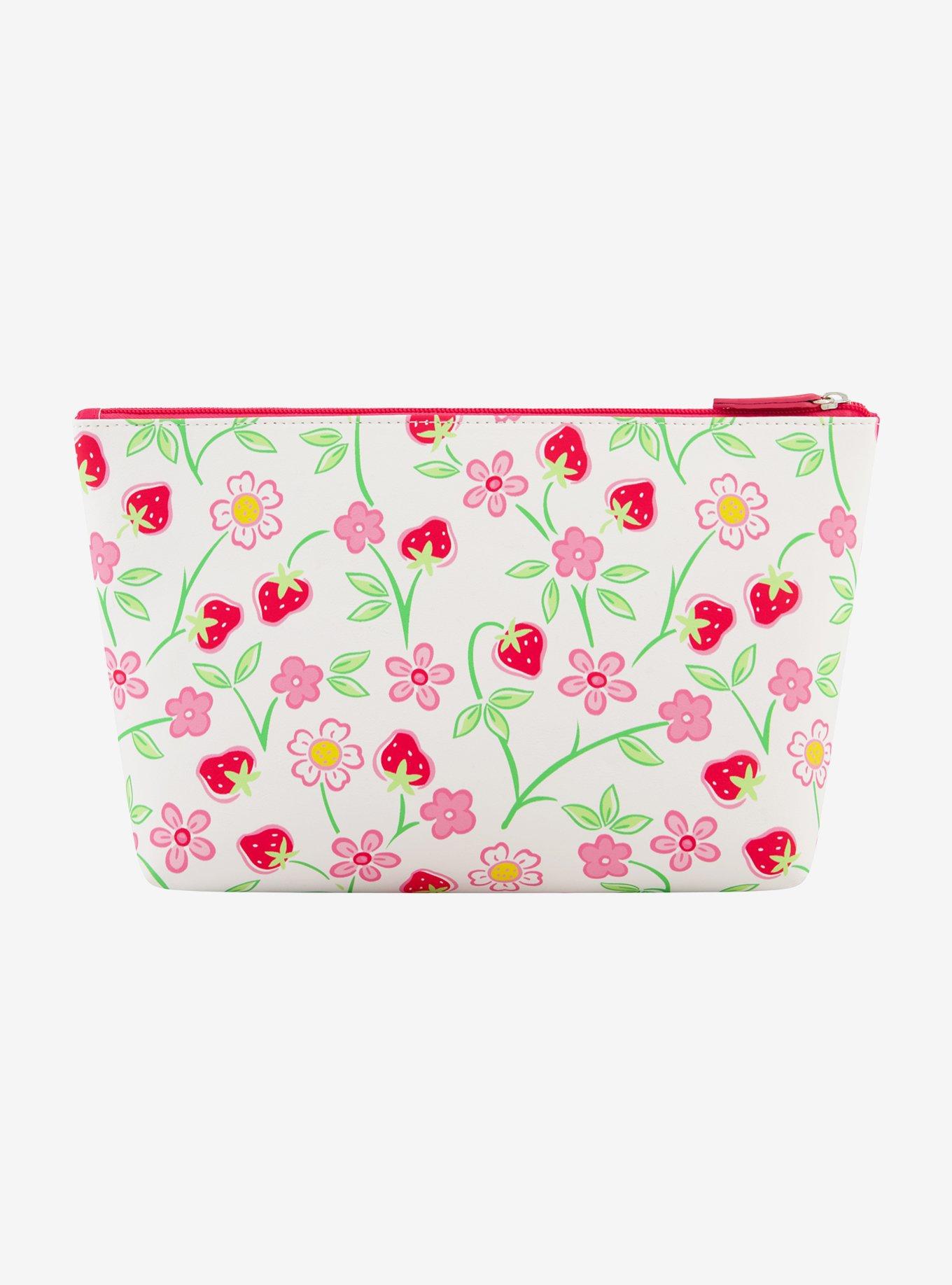 FUL Strawberry Shortcake Heart Trapezoid Cosmetic Bag, , alternate